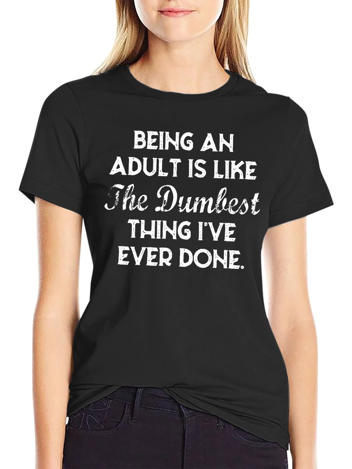 Being An Adult T-Shirt Funny Sarcastic Tee