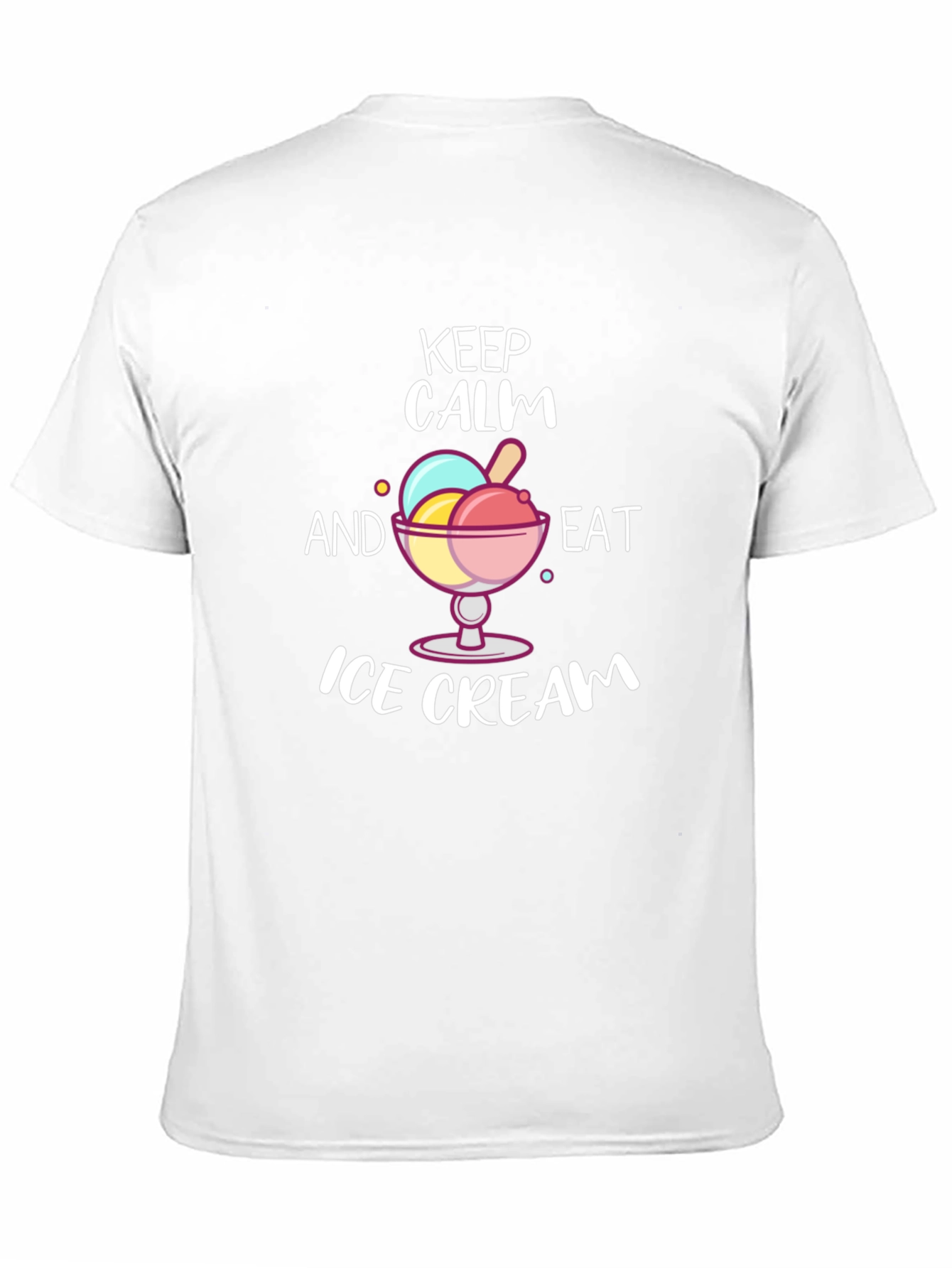 Keep Calm and Eat Ice Cream Graphic T-Shirt