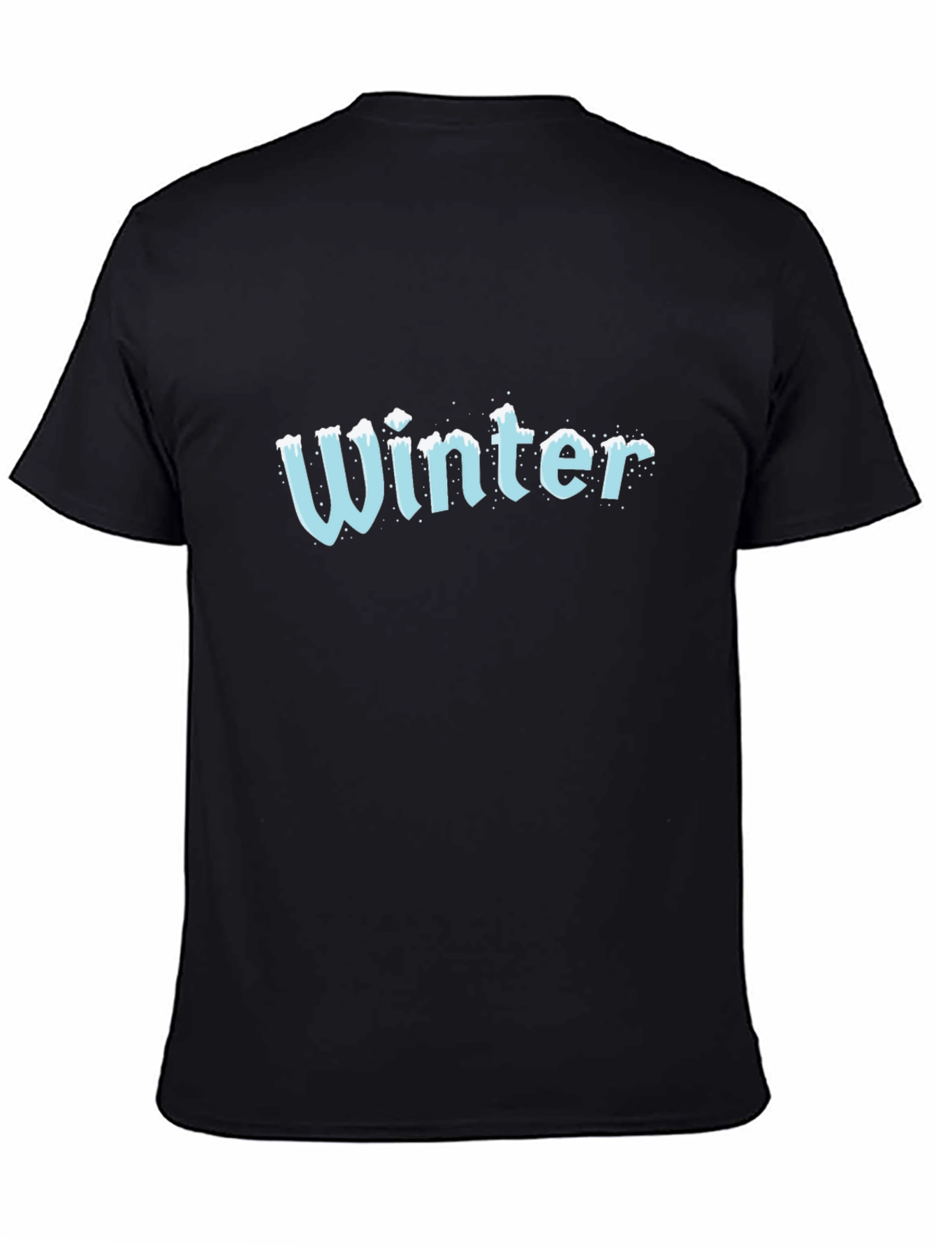 Winter Graphic Black T-Shirt