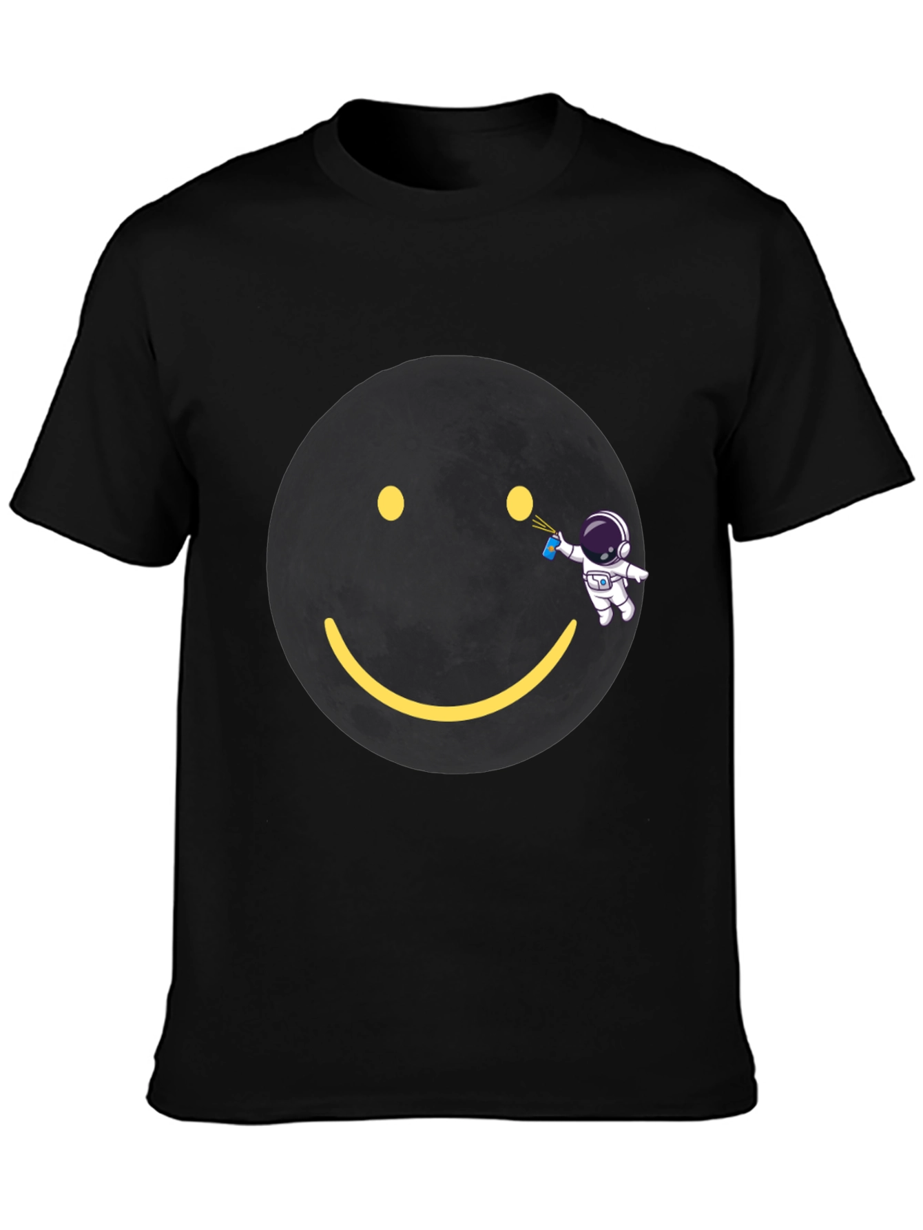 Astronaut Graffiti Smiley Face T-Shirt
