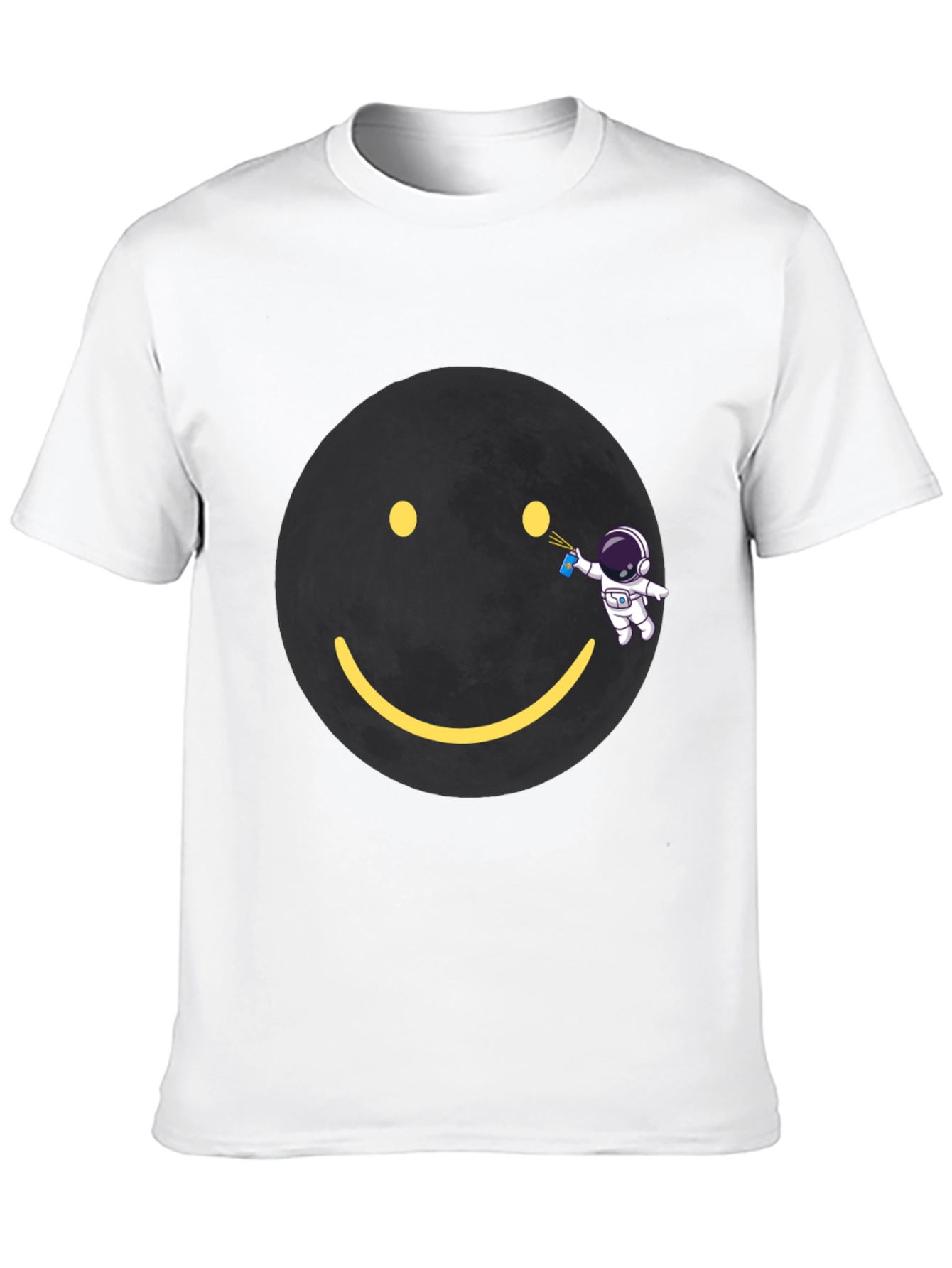 Astronaut Graffiti Smiley Face T-Shirt