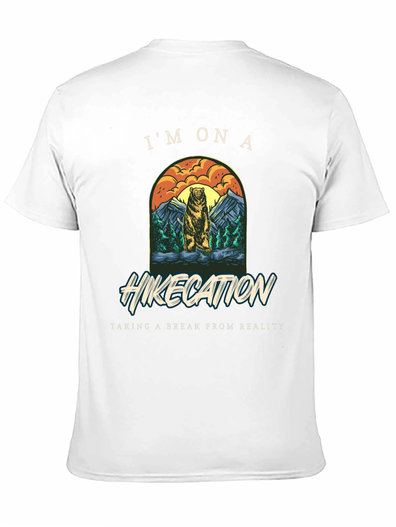 Hikecation Bear Graphic Tee - Nature Adventure