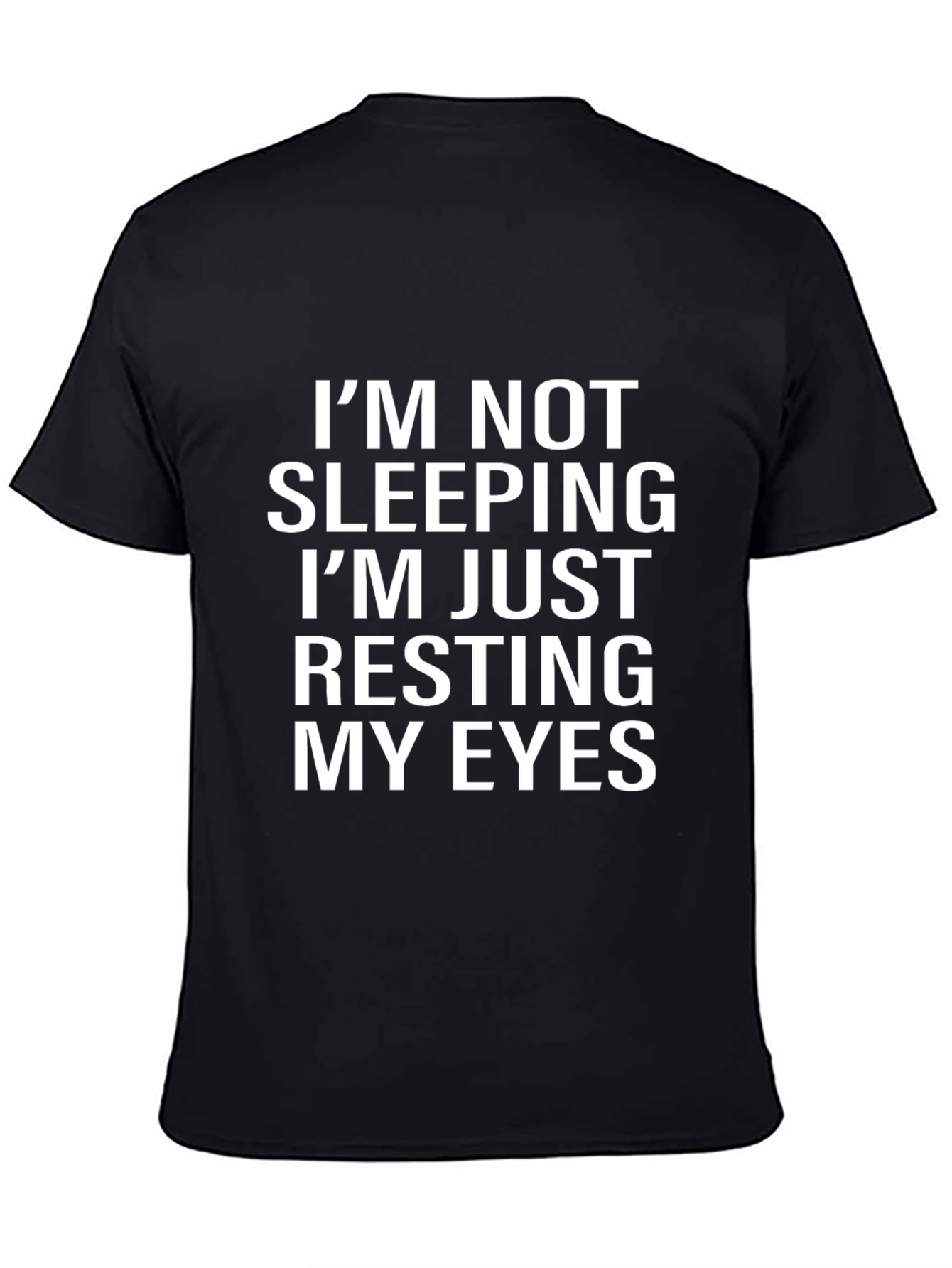 Resting My Eyes Graphic Tee - Unisex Black T-Shirt