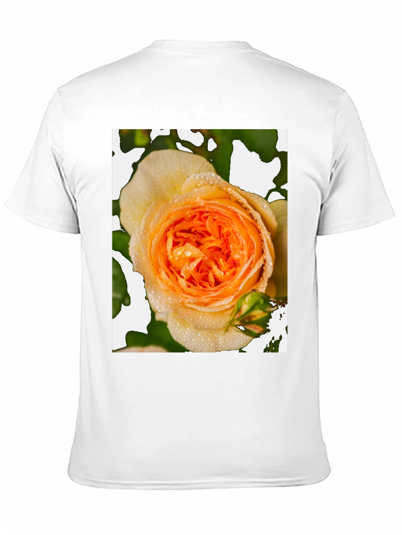 Floral Rose Graphic Tee - Modern Black T-Shirt