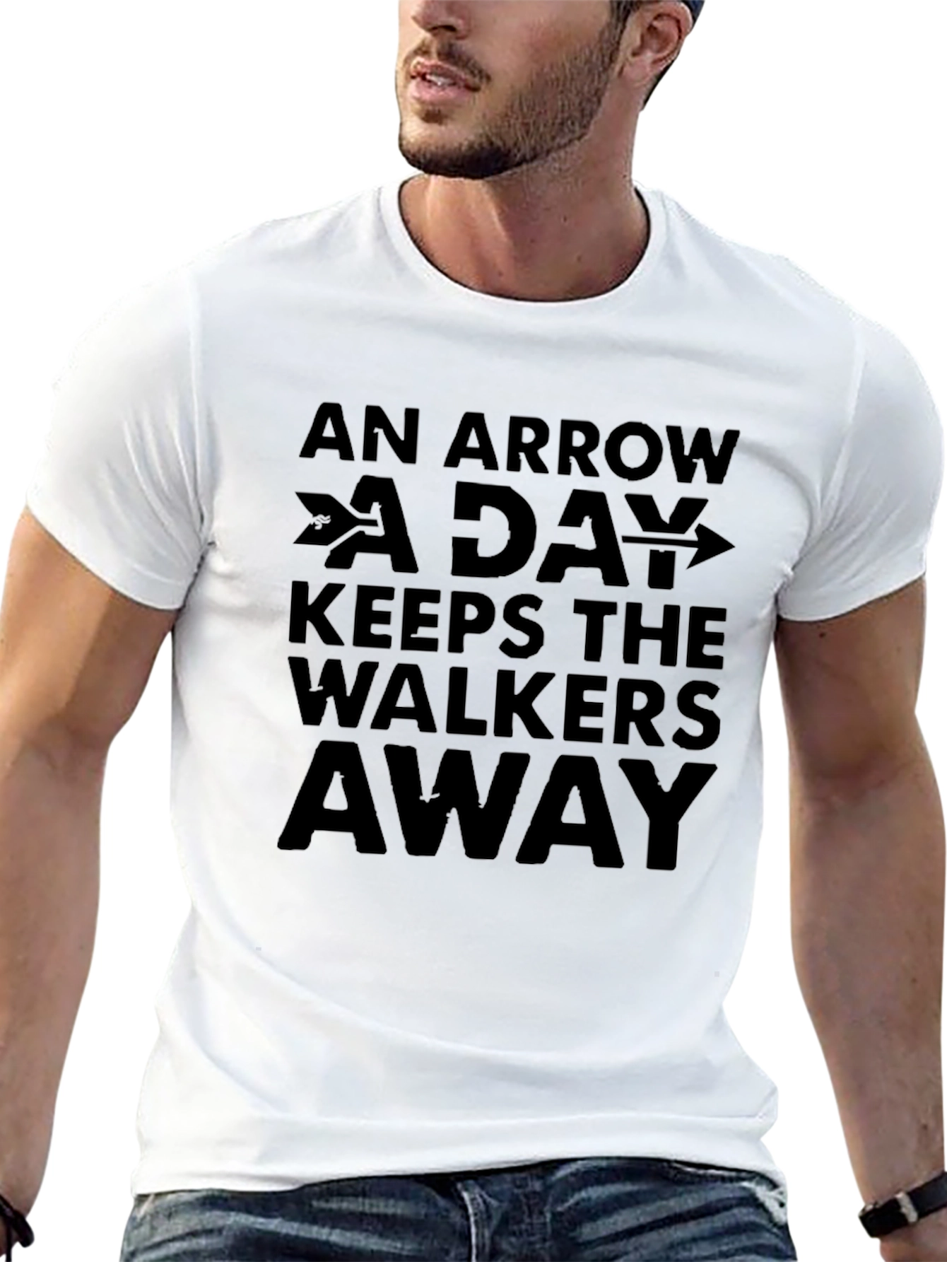 Arrow A Day Keeps Walkers Away Graphic Tee
