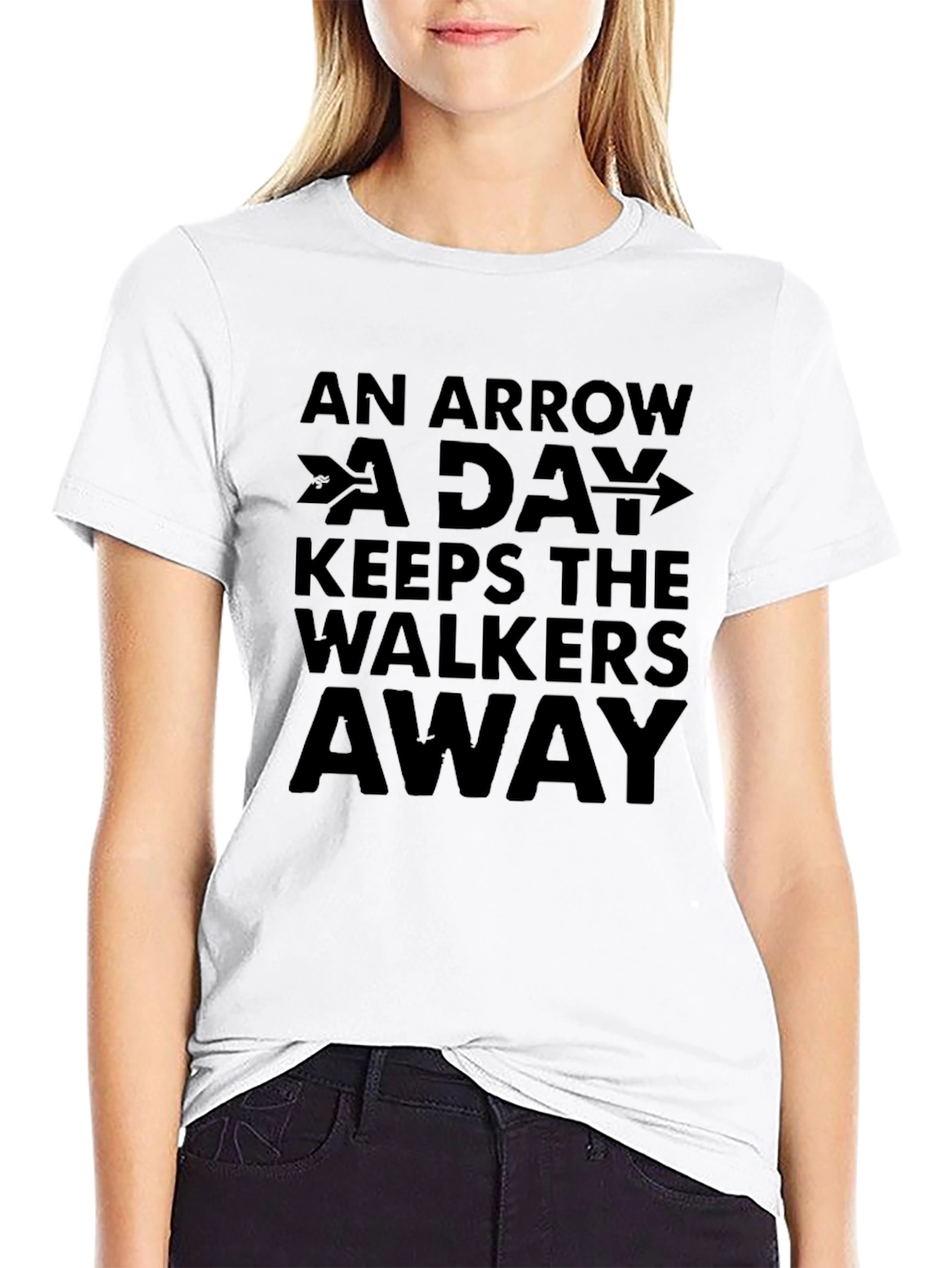 Arrow A Day Keeps Walkers Away Graphic Tee