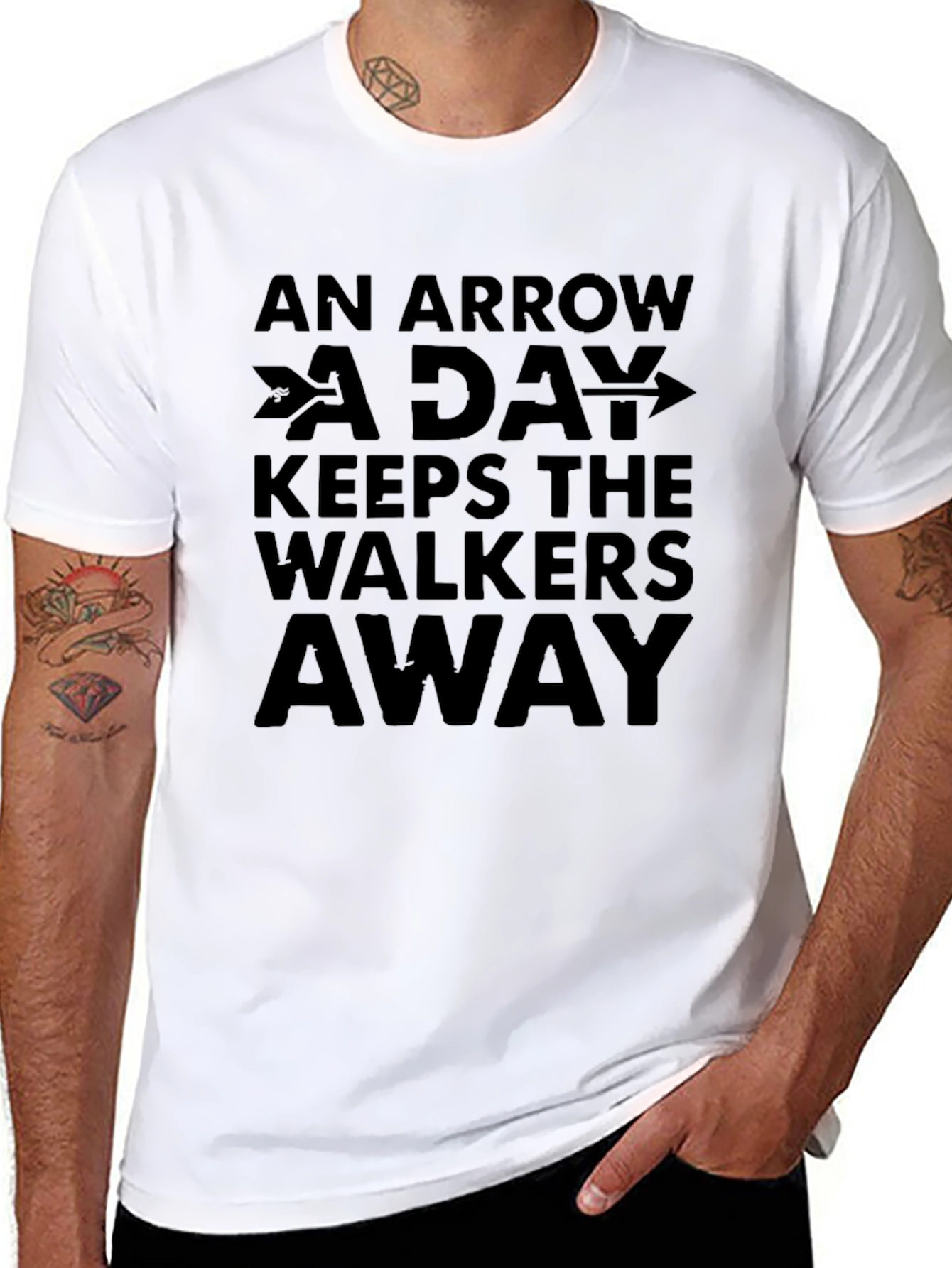 Arrow A Day Keeps Walkers Away Graphic Tee