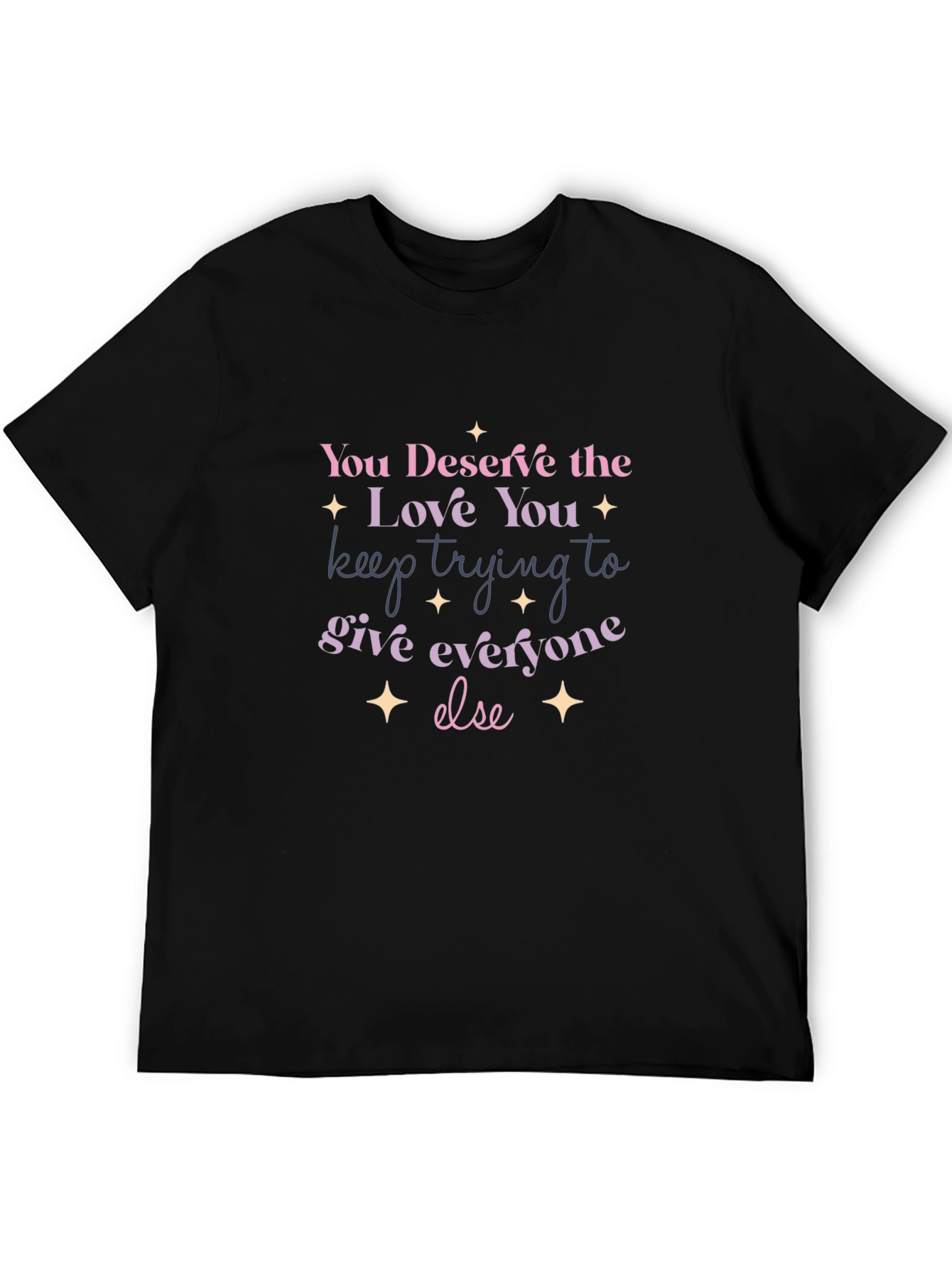 Deserve Love Graphic Tee - Unisex Black Shirt