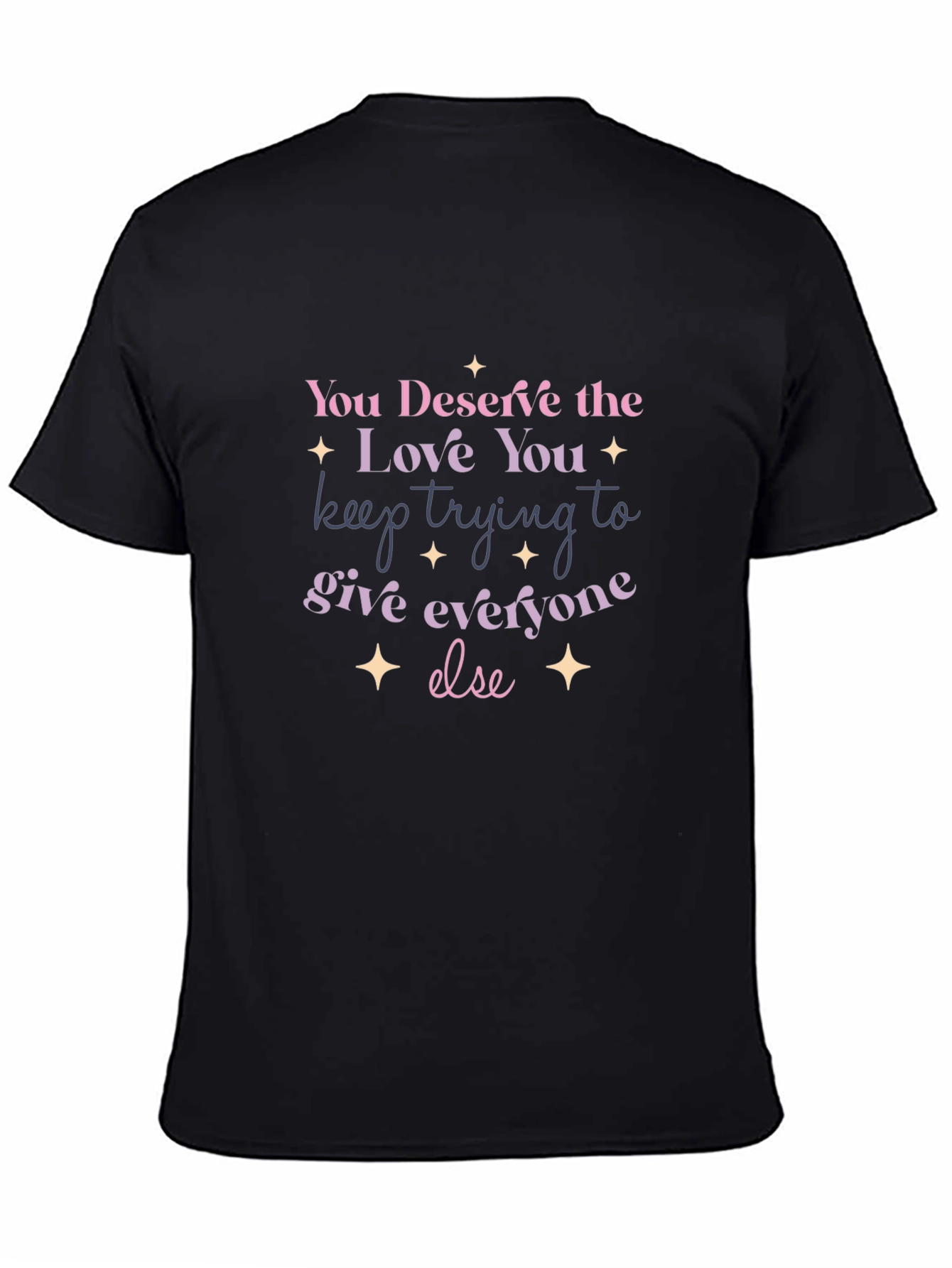 Deserve Love Graphic Tee - Unisex Black Shirt