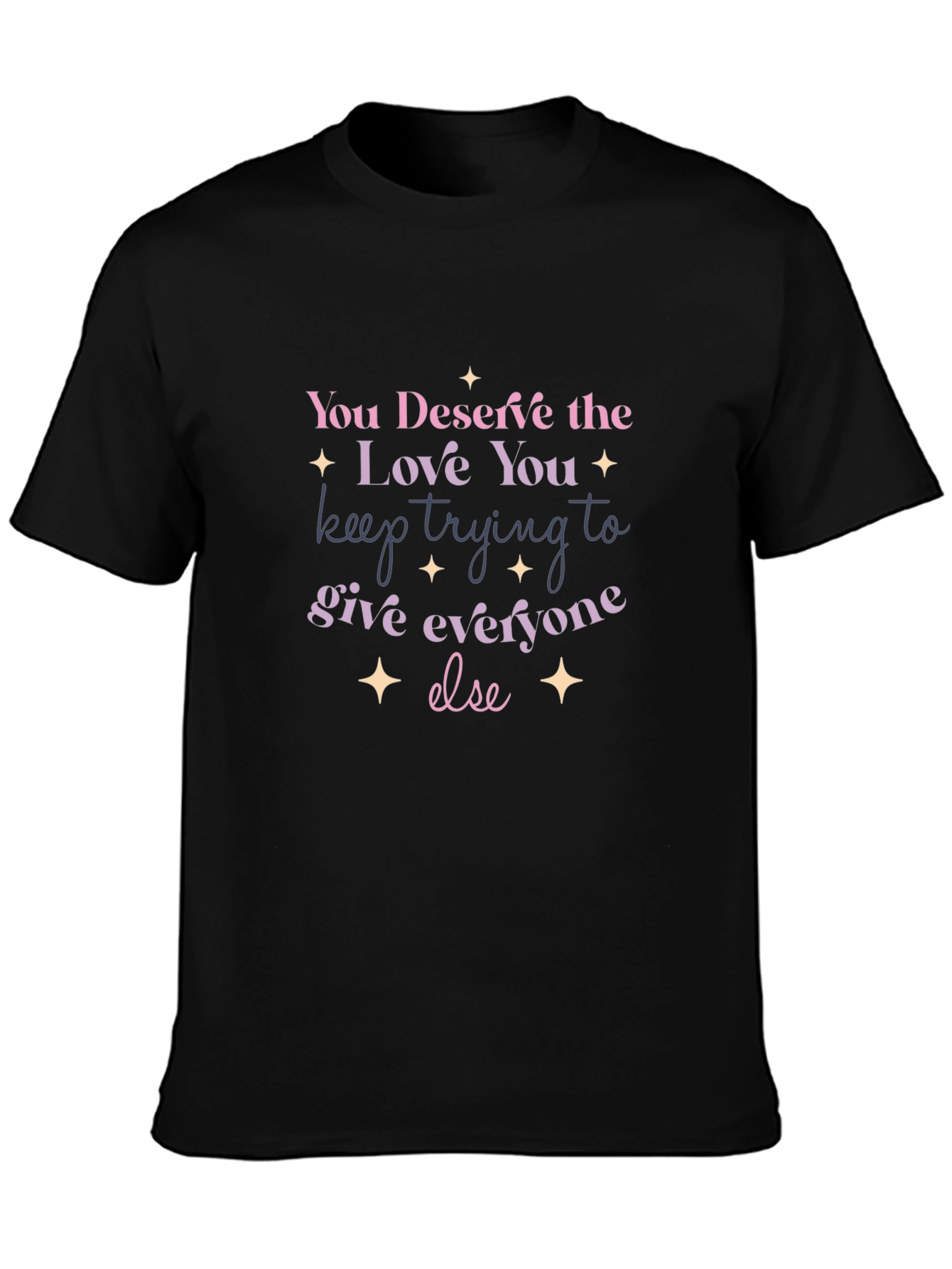Deserve Love Graphic Tee - Unisex Black Shirt