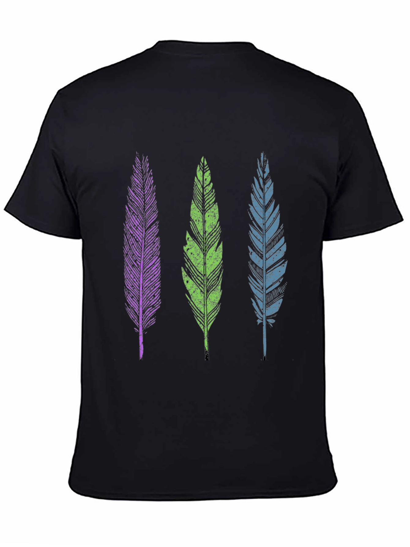 Feather Trio Graphic Tee - Casual Comfort