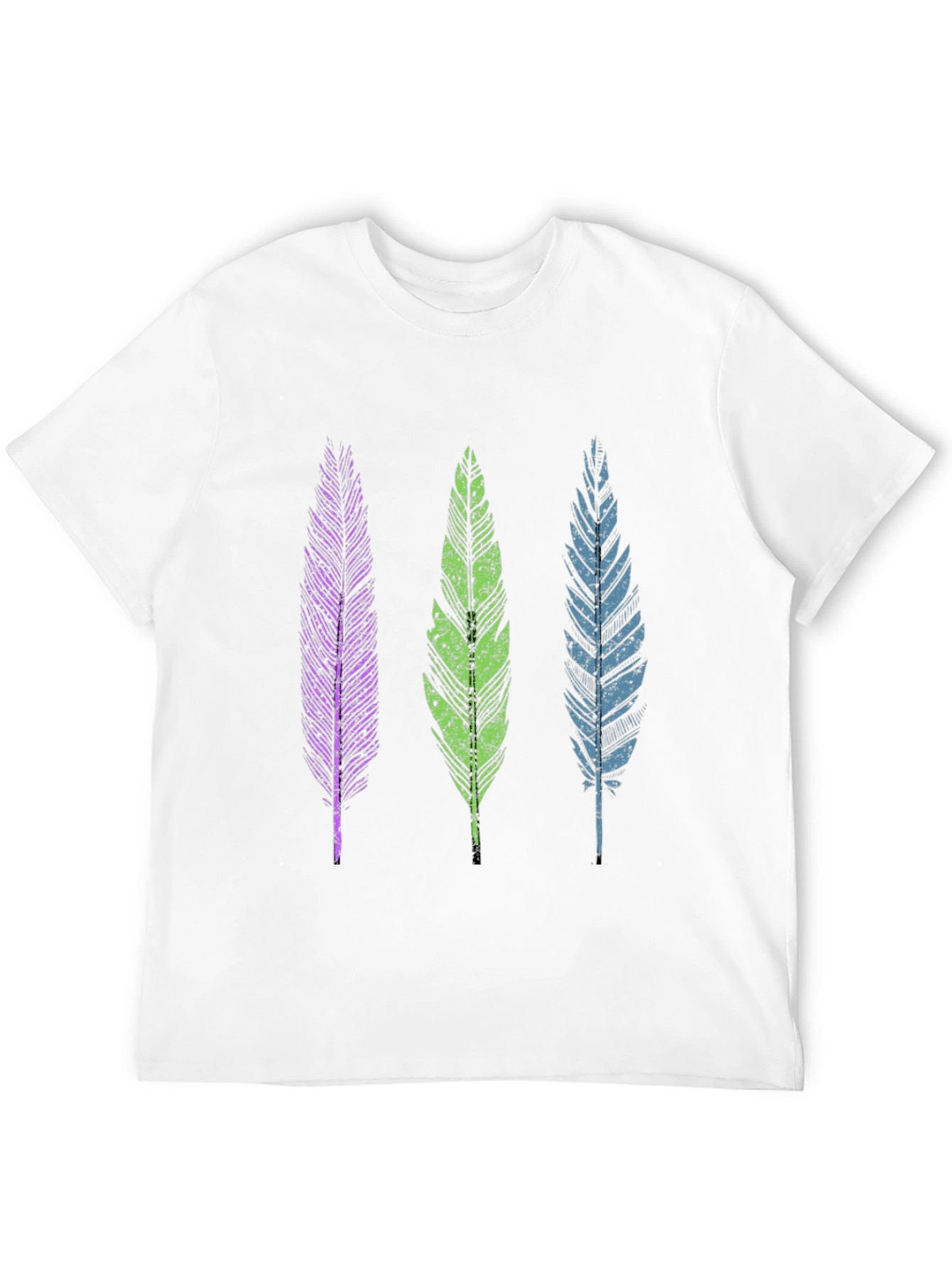 Feather Trio Graphic Tee - Casual Comfort