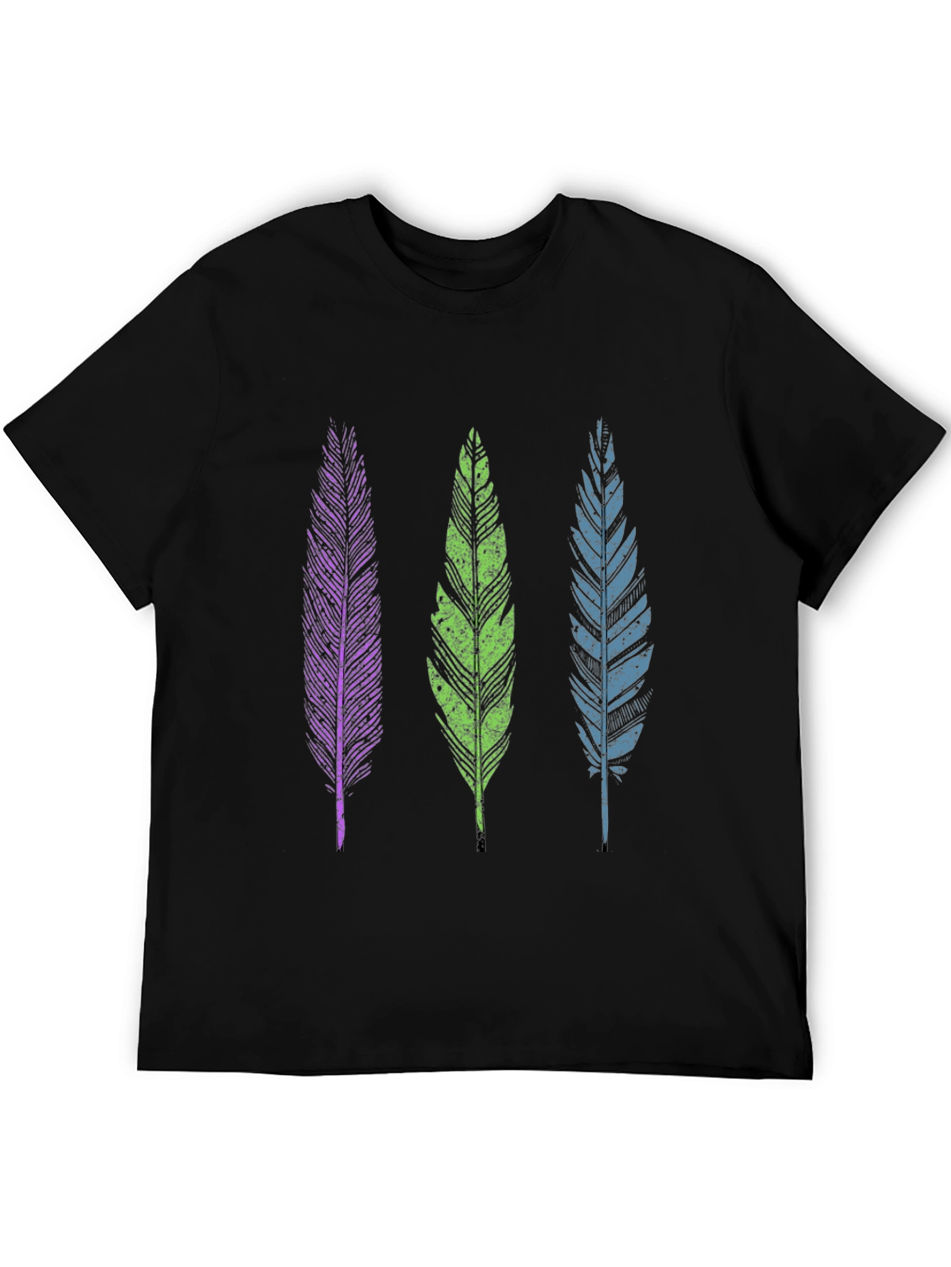 Feather Trio Graphic Tee - Casual Comfort