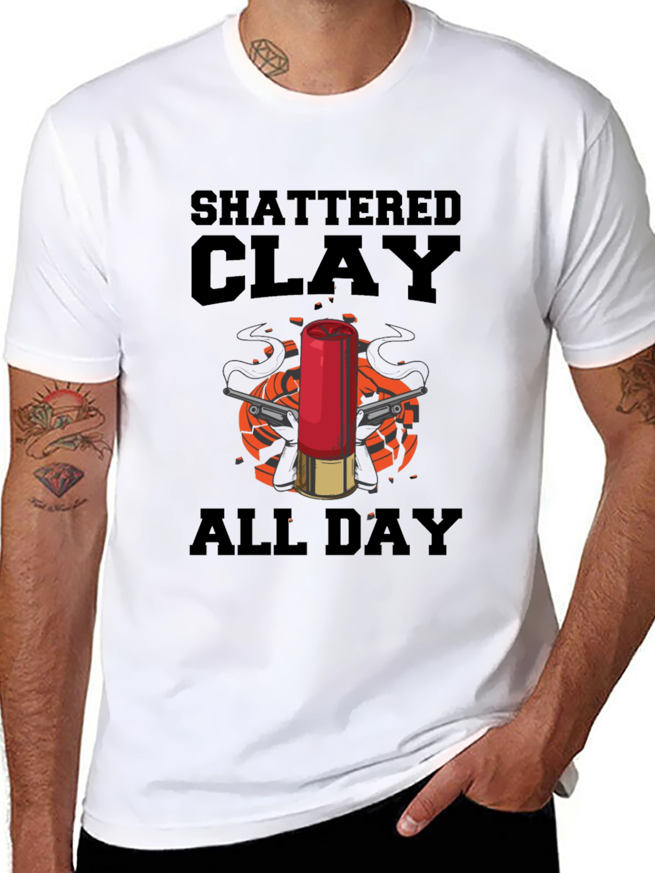 Shattered Clay All Day Graphic T-Shirt