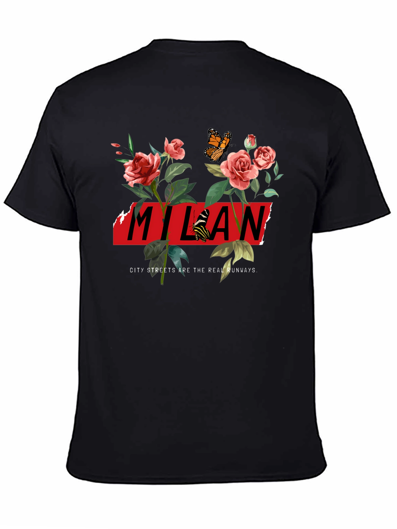 Milan Floral Graphic Tee - City Streets Runway
