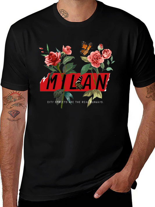 Milan Floral Graphic Tee - City Streets Runway