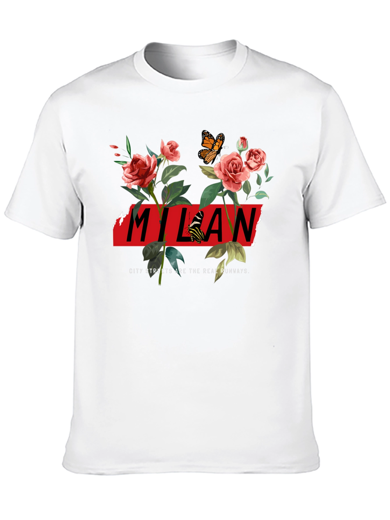 Milan Floral Graphic Tee - City Streets Runway