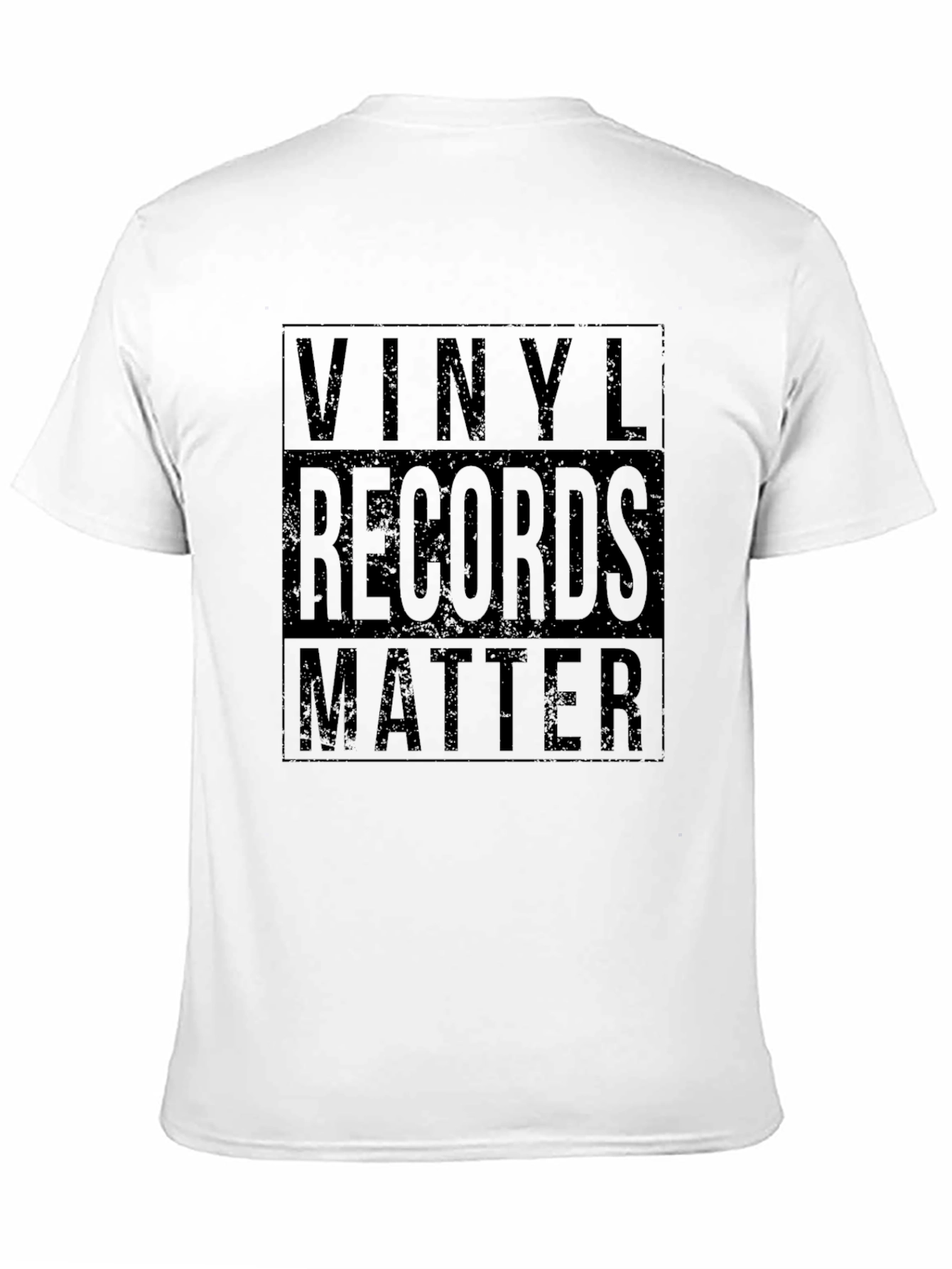 Vinyl Records Matter Black Graphic T-Shirt