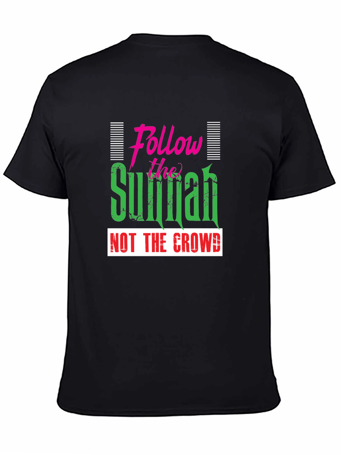 Follow The Sunnah Graphic Tee - Black