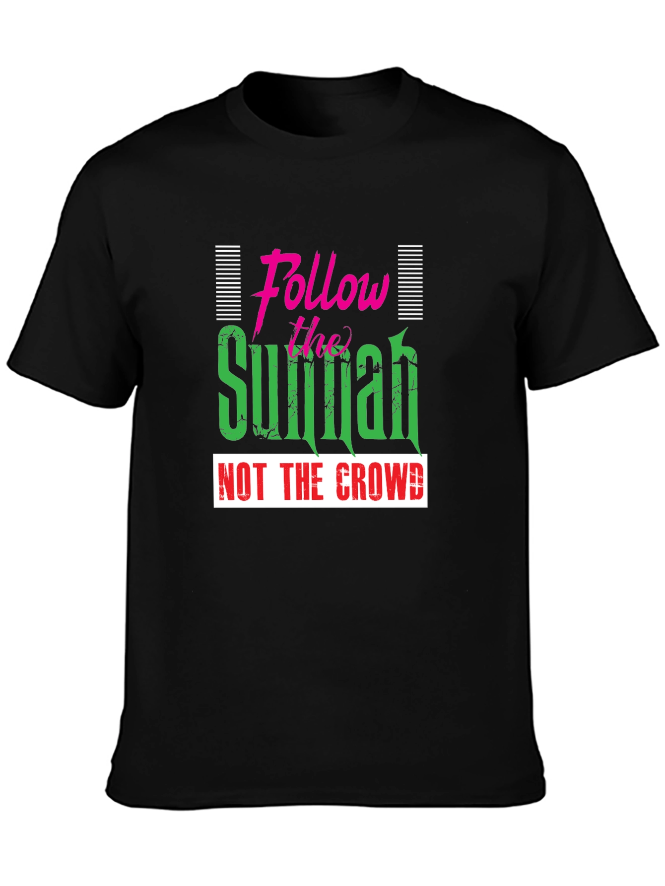 Follow The Sunnah Graphic Tee - Black