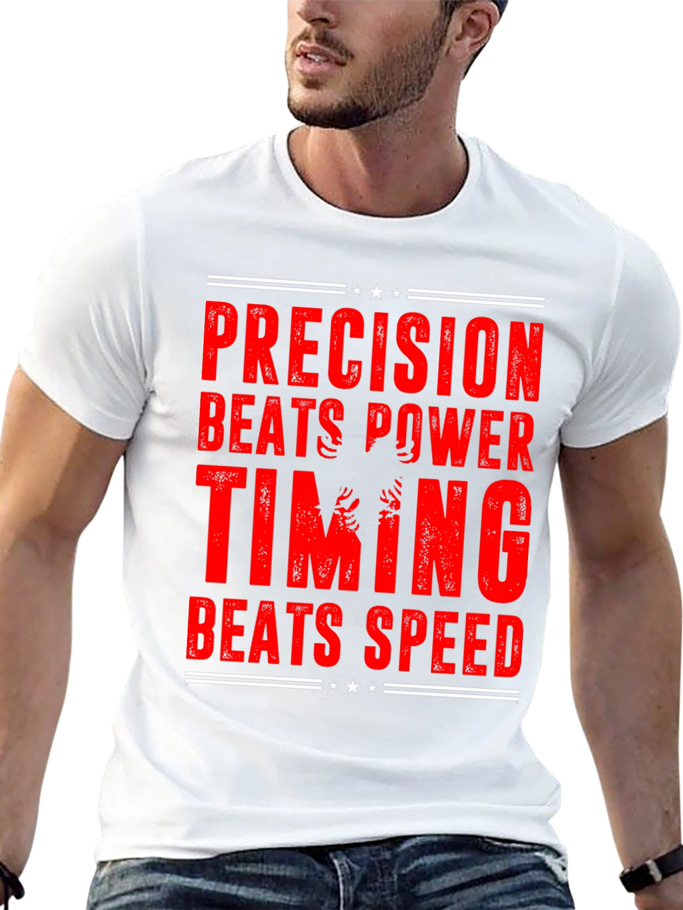 Precision Beats Power Graphic T-Shirt