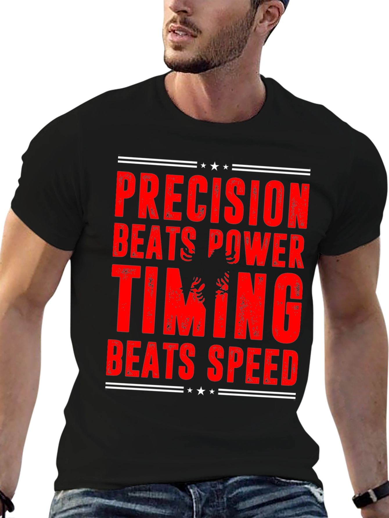 Precision Beats Power Graphic T-Shirt