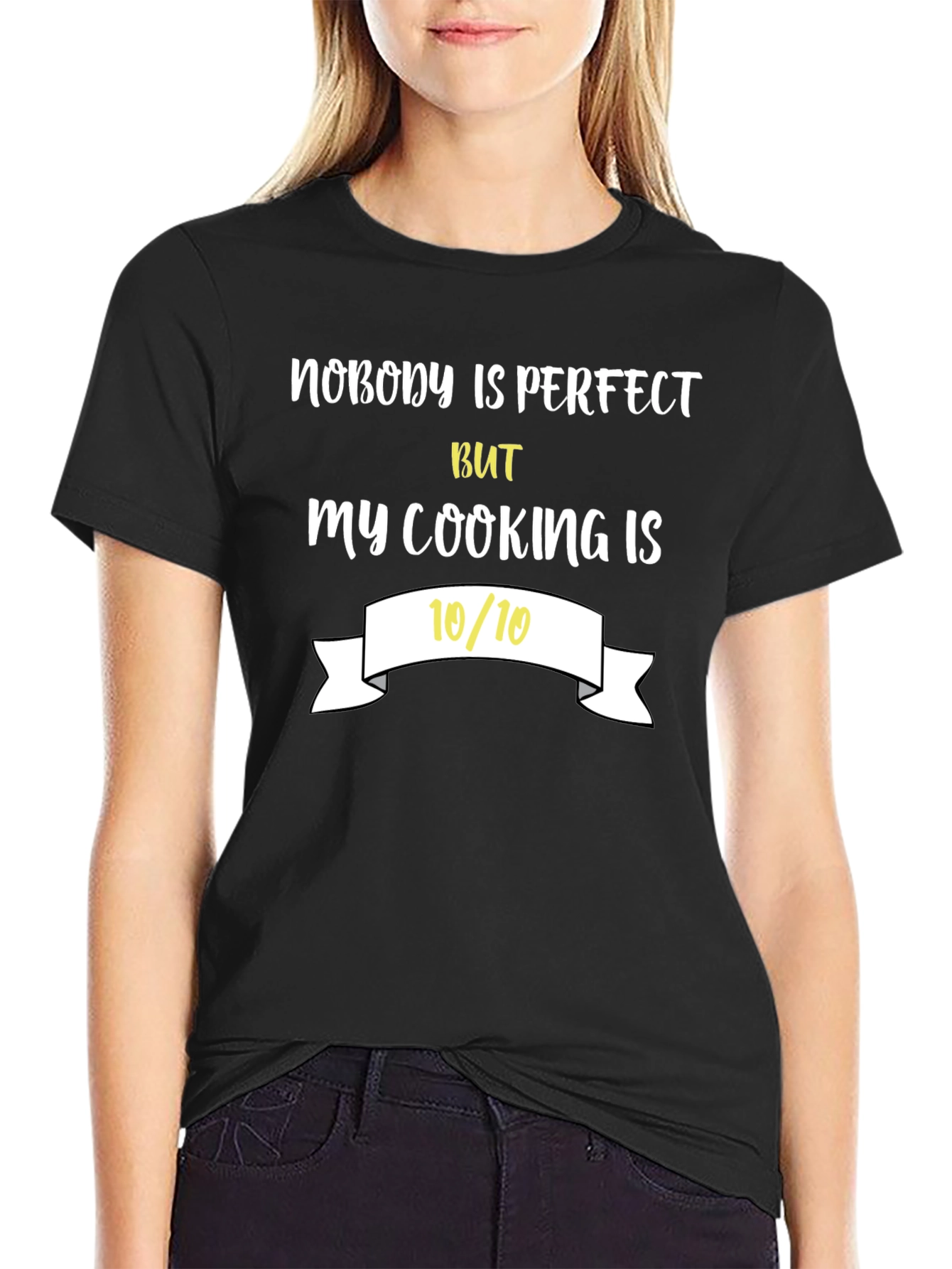 Funny Cooking T-Shirt - Nobodys Perfect Tee