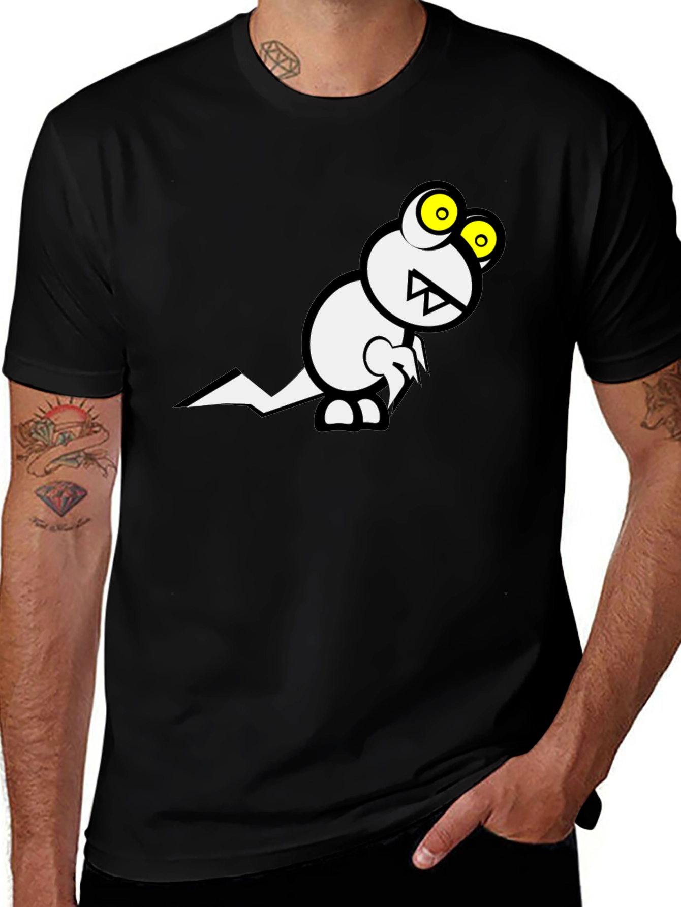 Monster Graphic Black Tee
