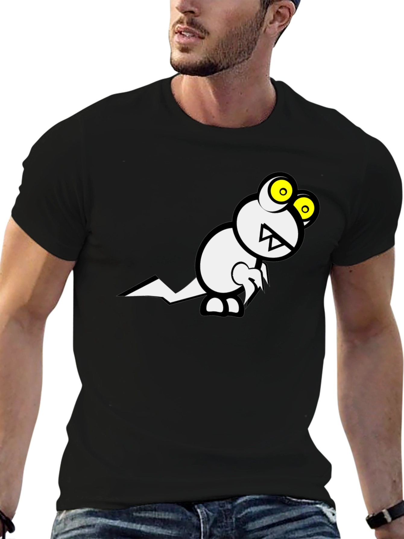 Monster Graphic Black Tee