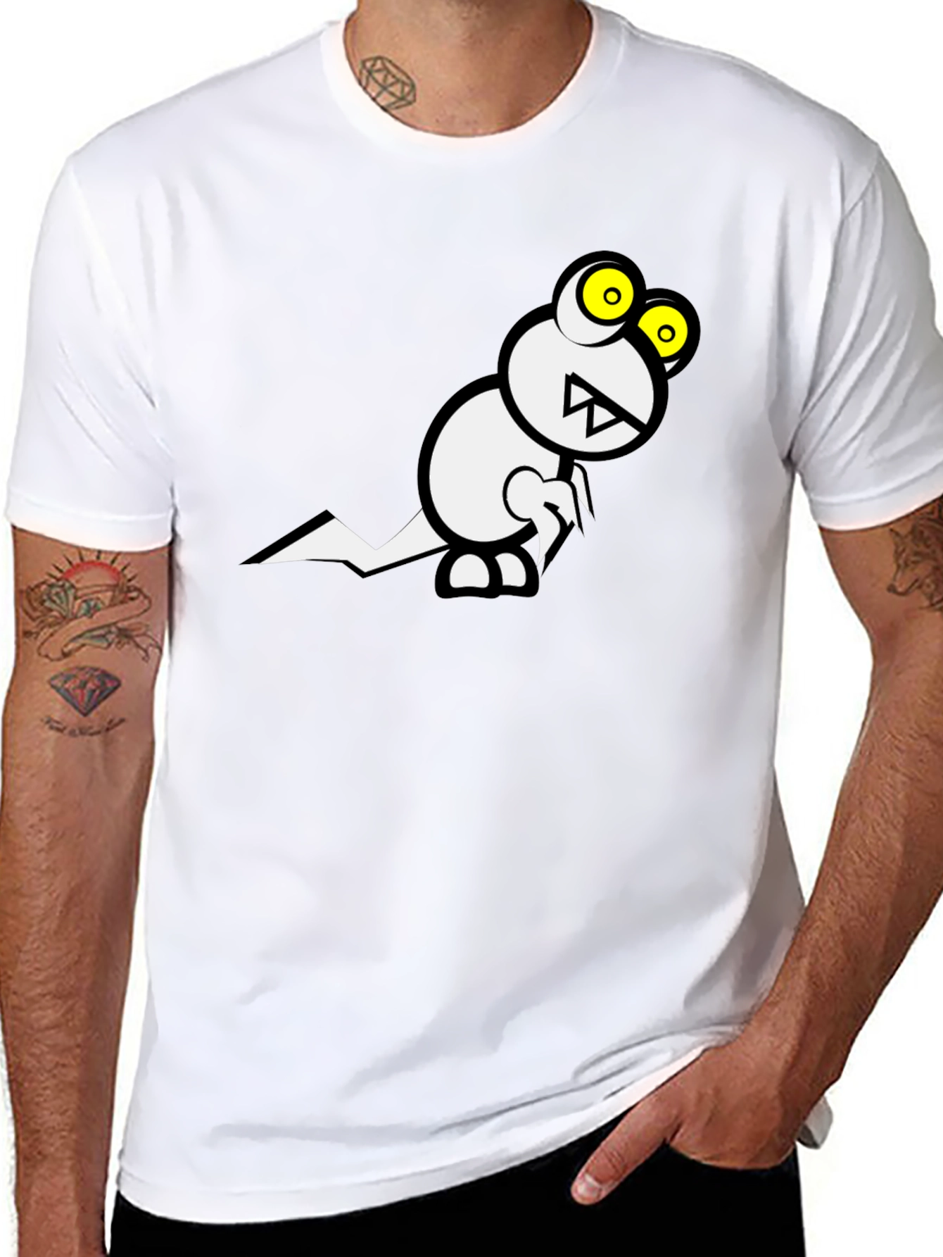 Monster Graphic Black Tee