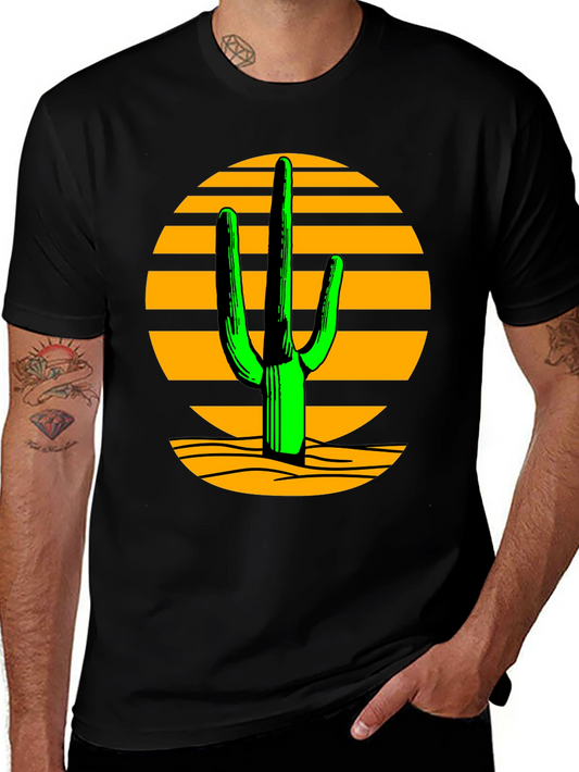 Desert Cactus Graphic Tee - Black T-Shirt