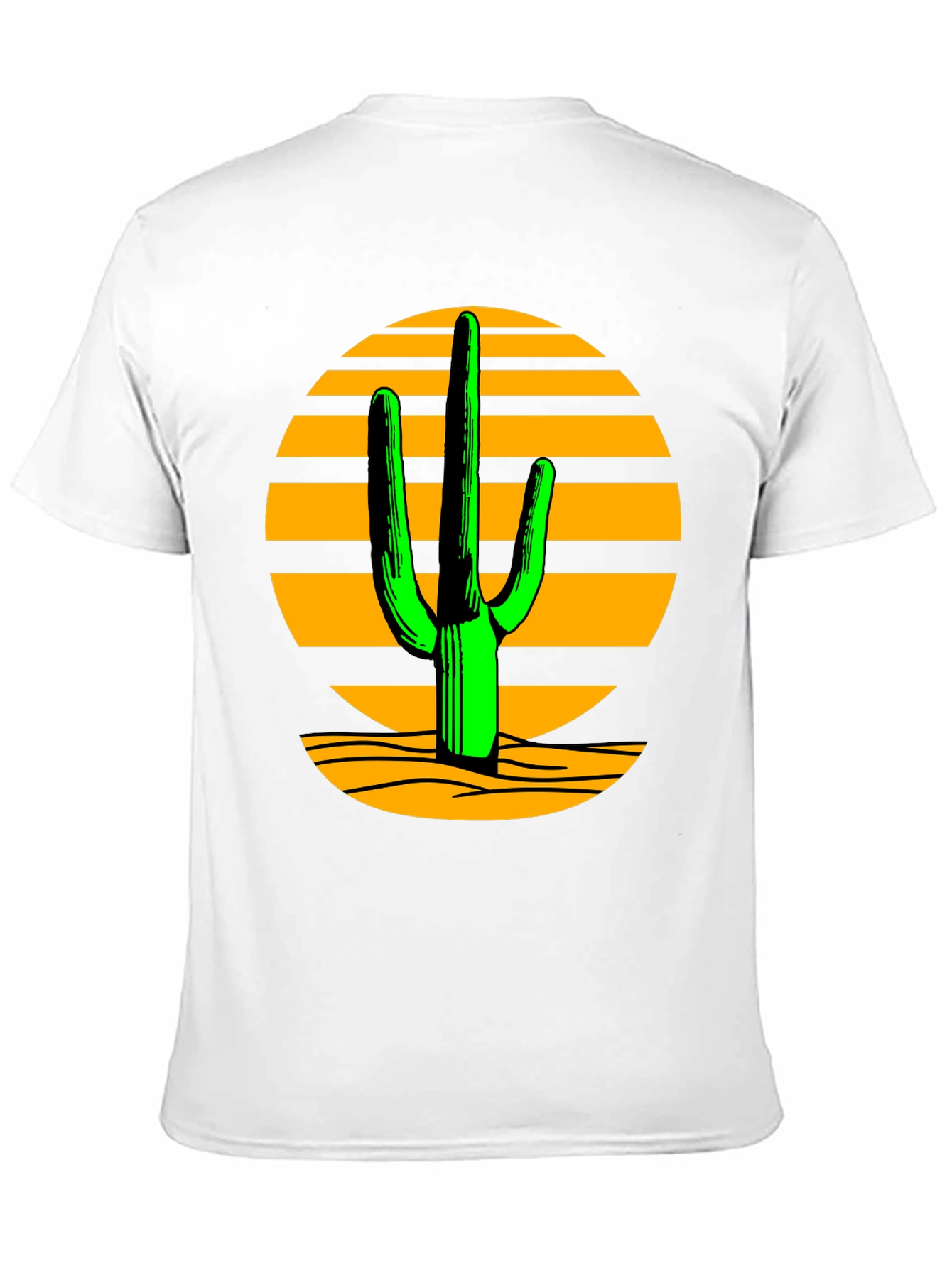 Desert Cactus Graphic Tee - Black T-Shirt