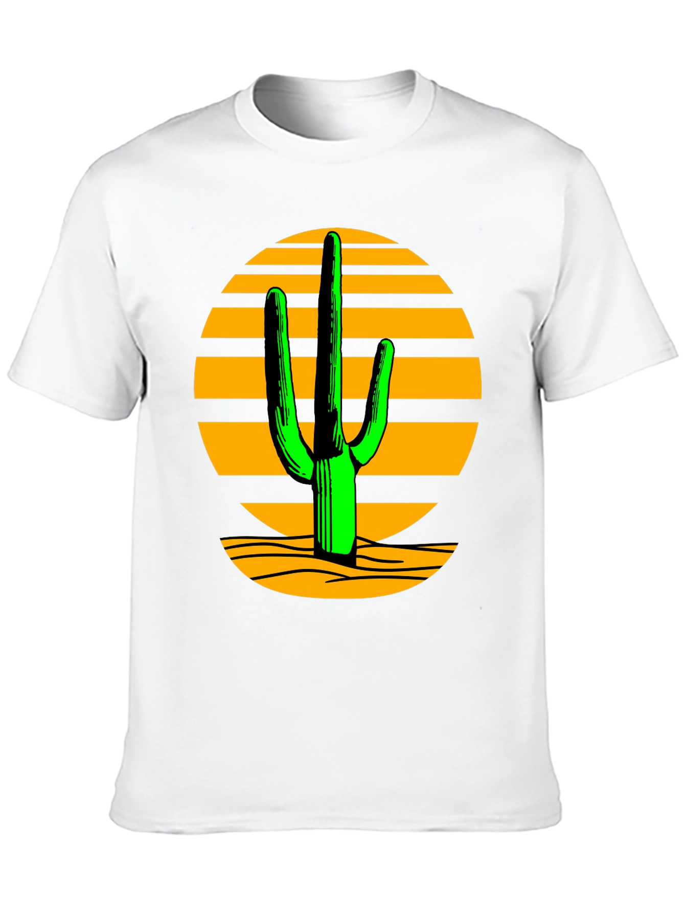 Desert Cactus Graphic Tee - Black T-Shirt