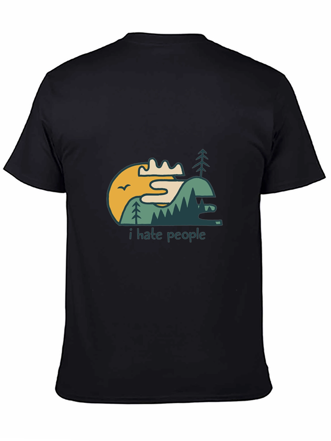 I Hate People Graphic Tee - Nature Scene T-Shirt