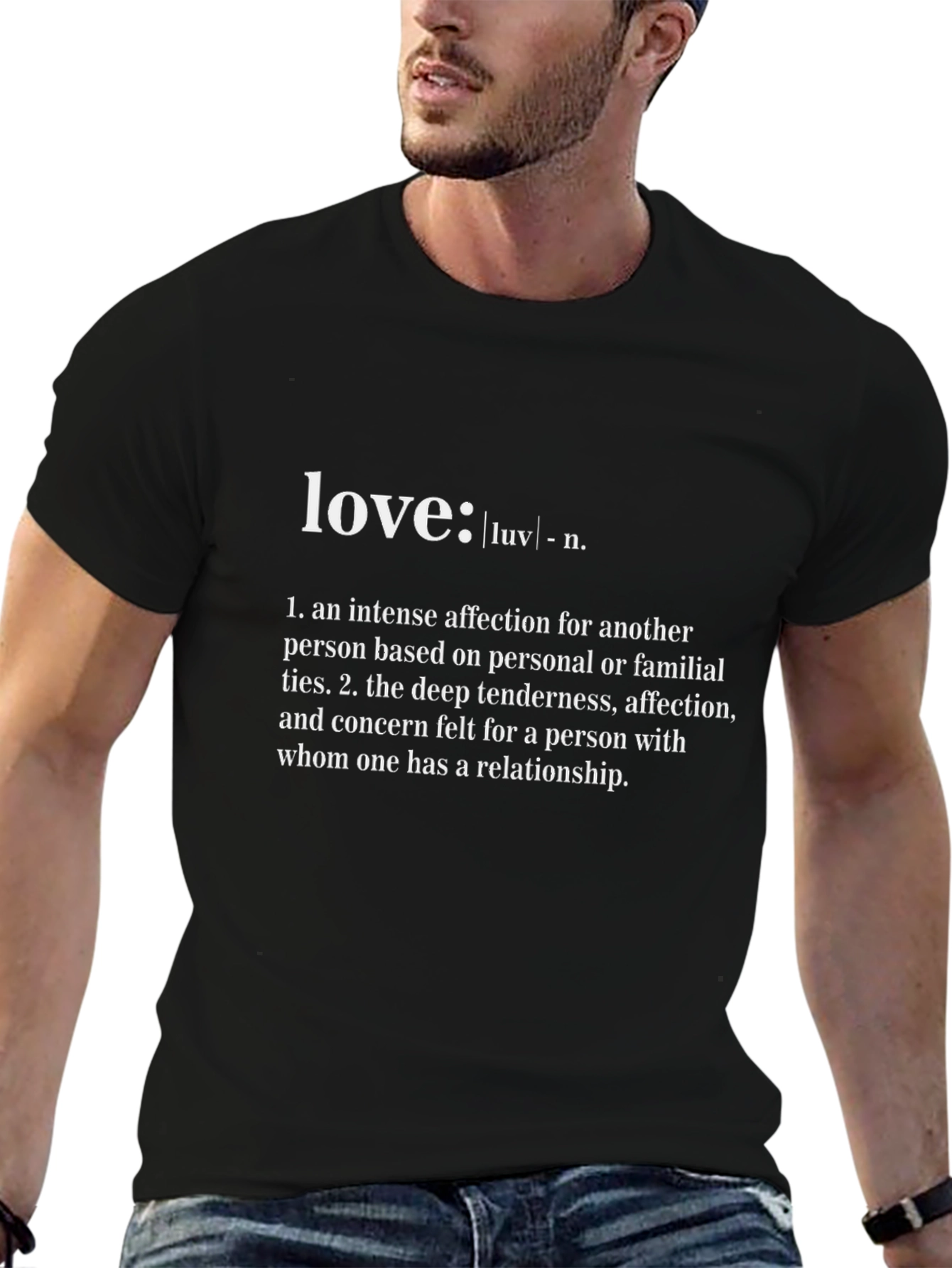 Love Definition Graphic Tee - Black