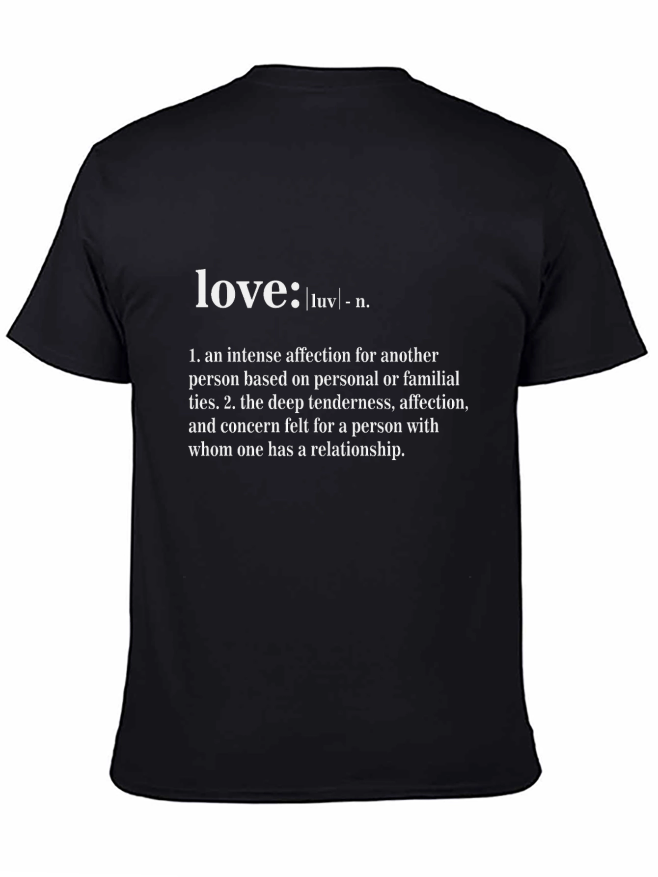 Love Definition Graphic Tee - Black