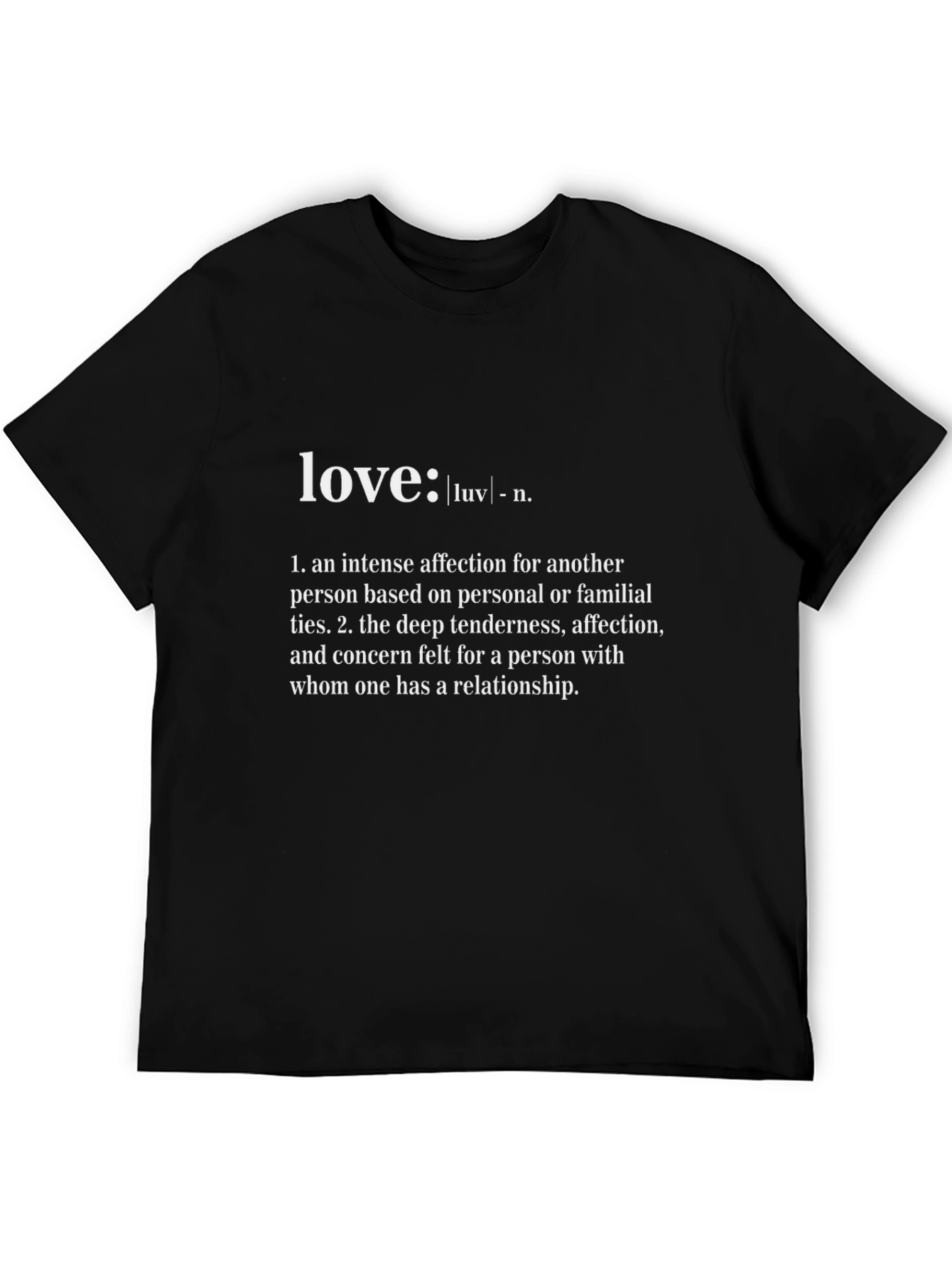 Love Definition Graphic Tee - Black