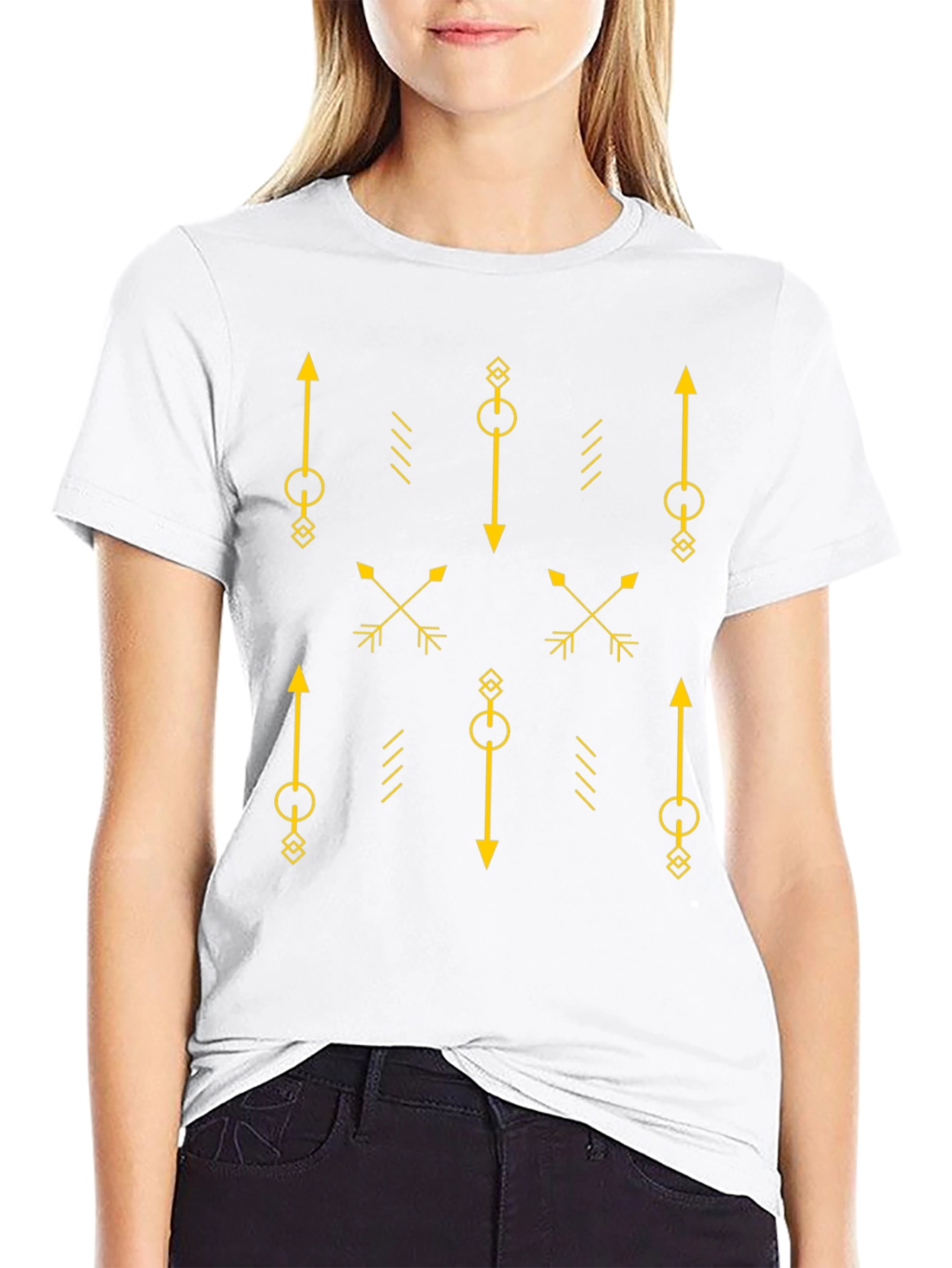 Geometric Arrows T-Shirt - Stylish Graphic Tee
