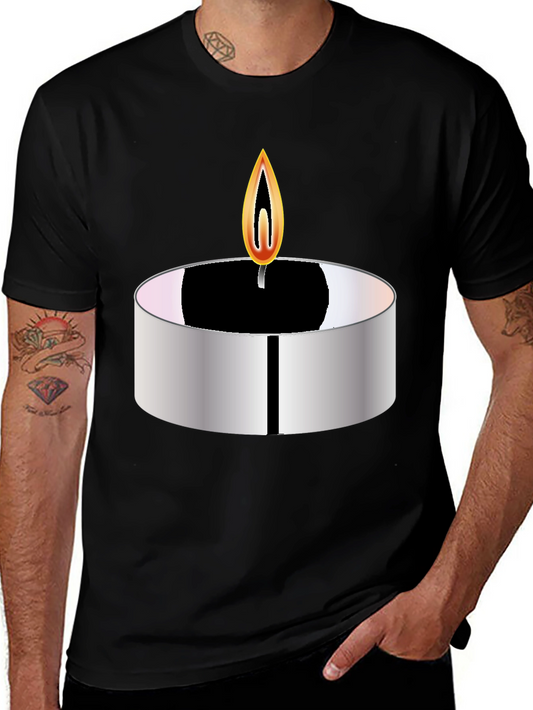 Candle Graphic T-Shirt - Modern Tee