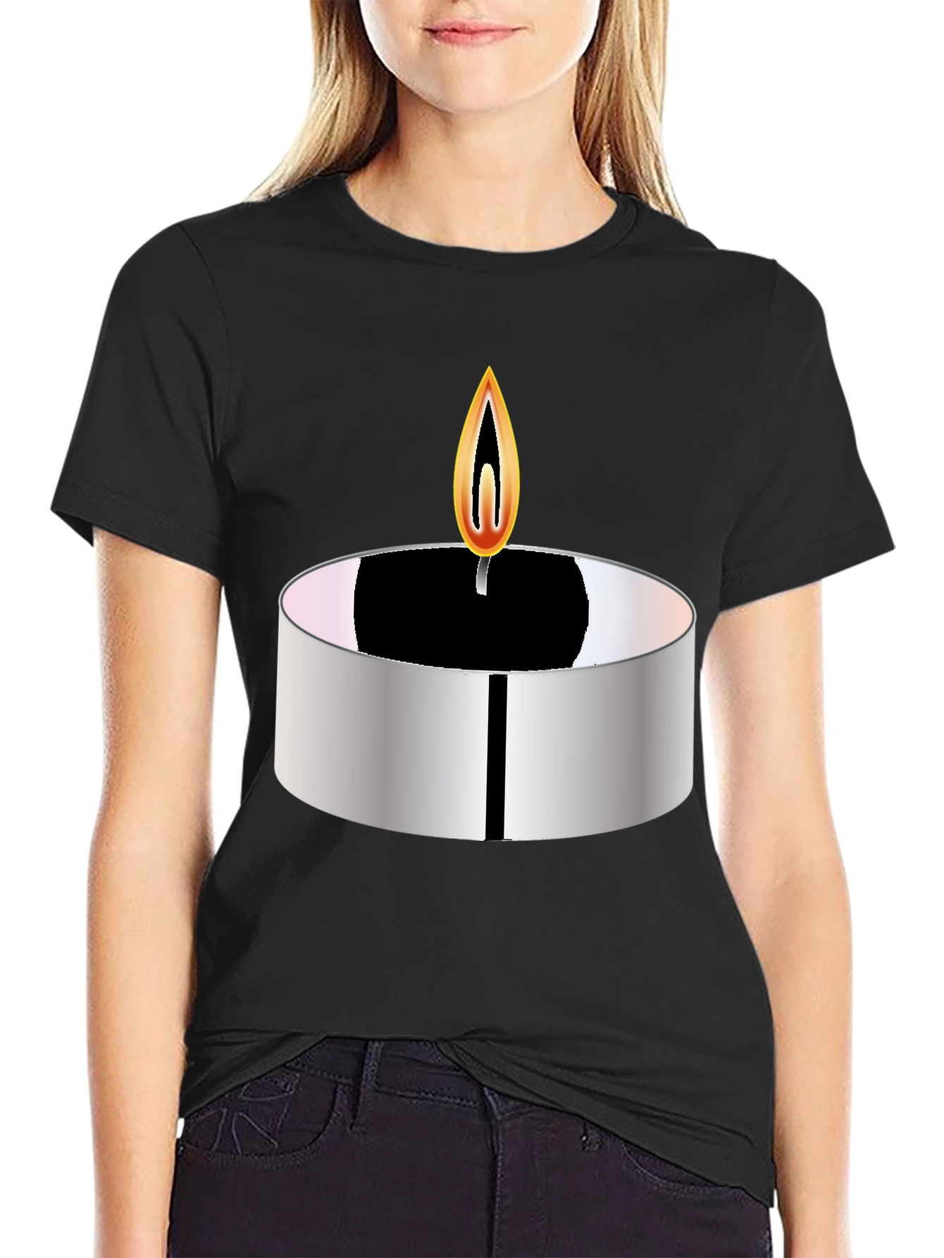 Candle Graphic T-Shirt - Modern Tee