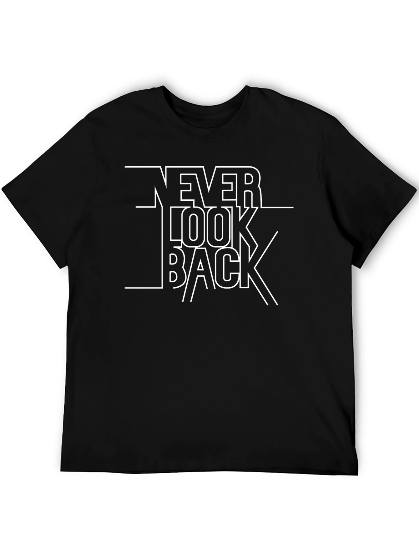 Never Look Back Graphic T-Shirt - Stylish Cotton Tee