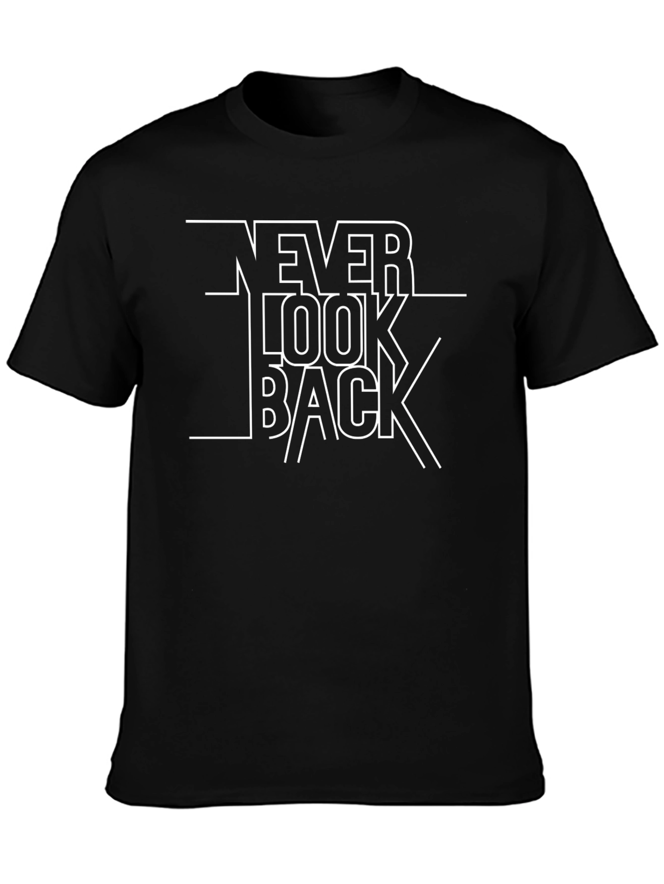 Never Look Back Graphic T-Shirt - Stylish Cotton Tee