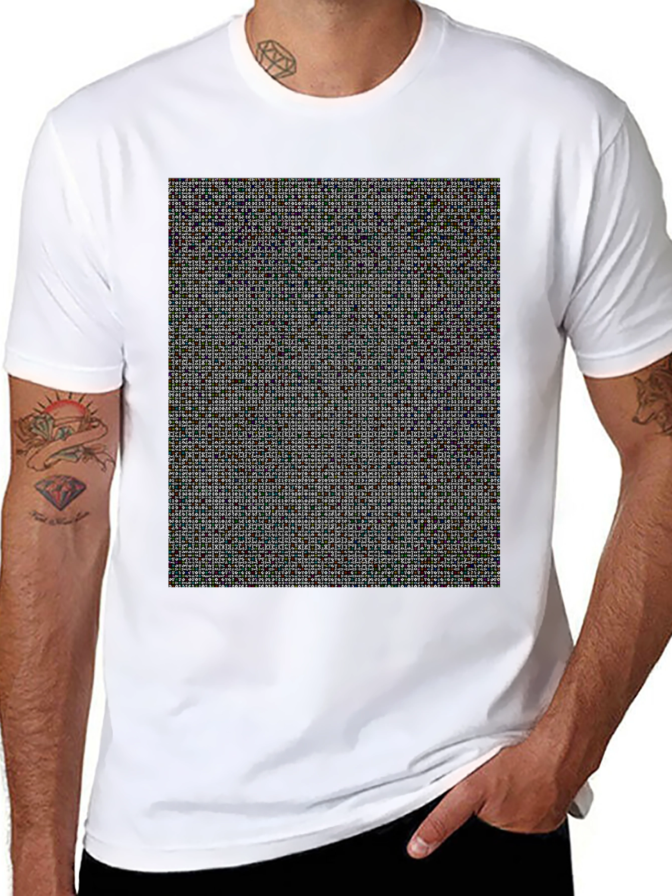 Pixel Pattern T-Shirt