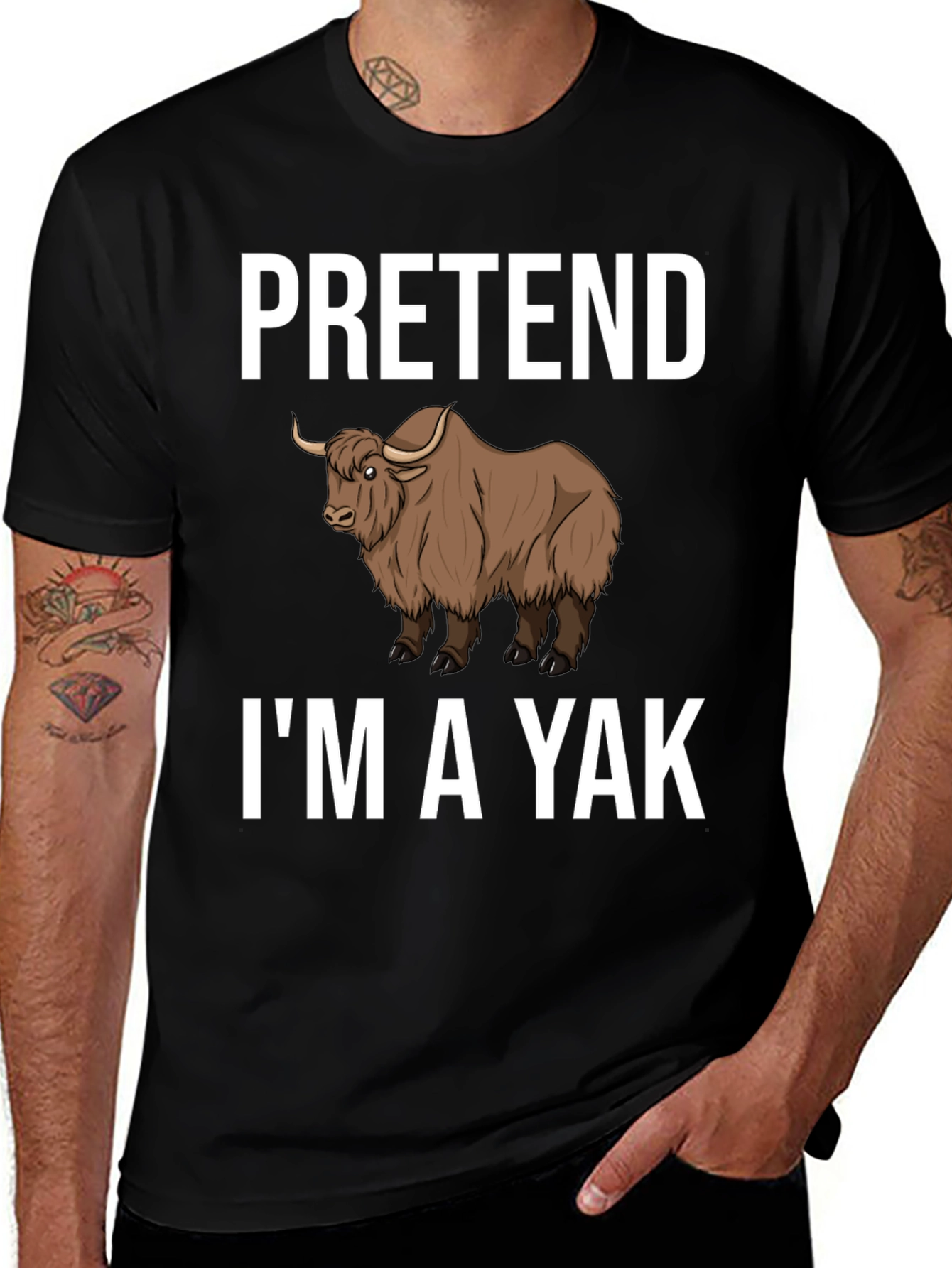 Pretend Im a Yak Funny T-Shirt