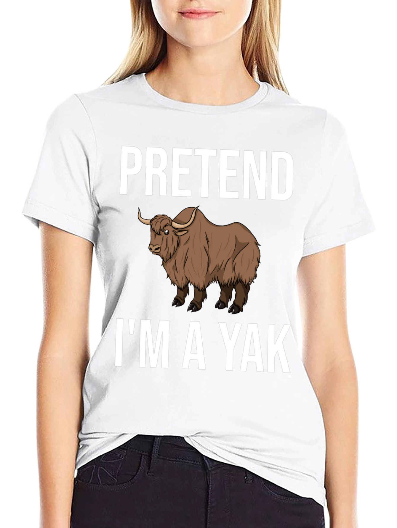 Pretend Im a Yak Funny T-Shirt