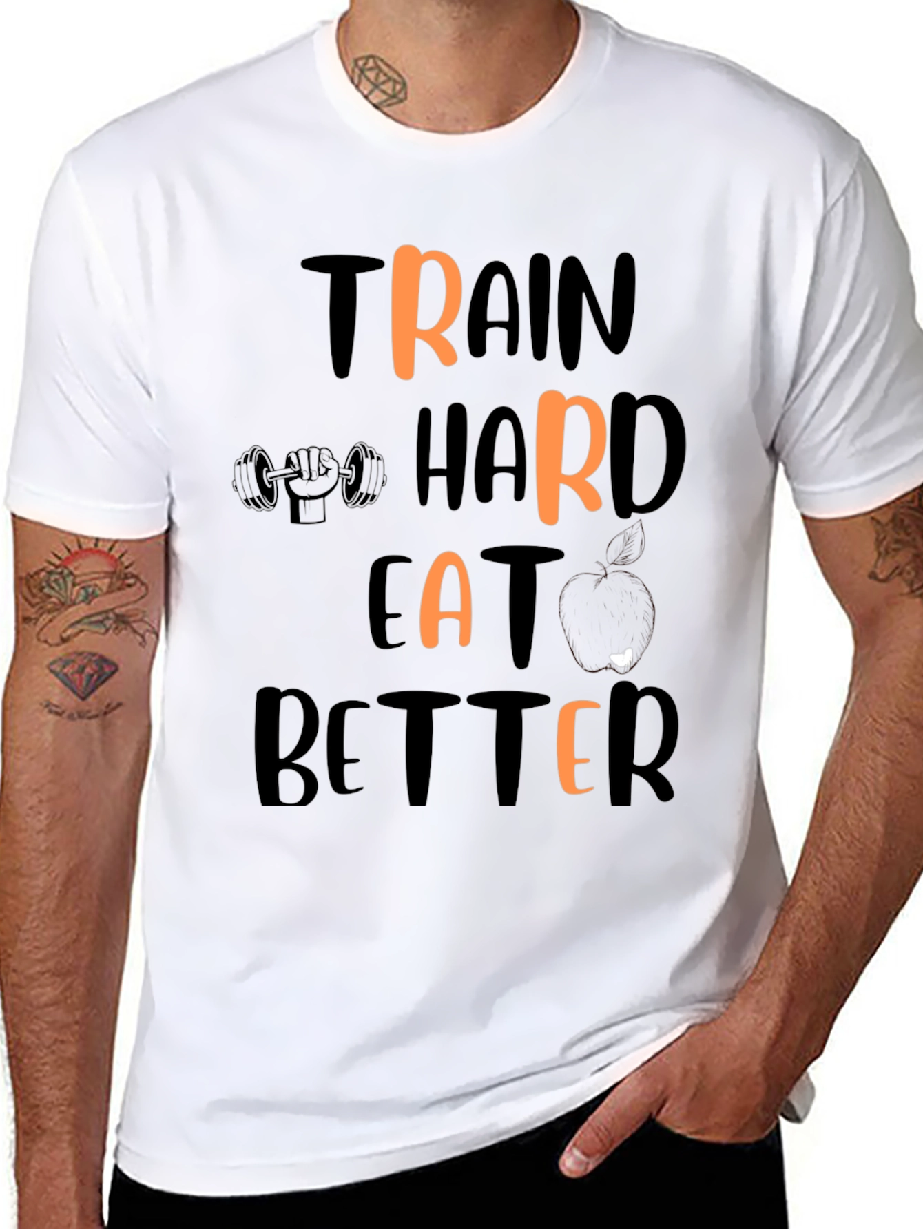 Train Hard Eat Better Graphic Tee