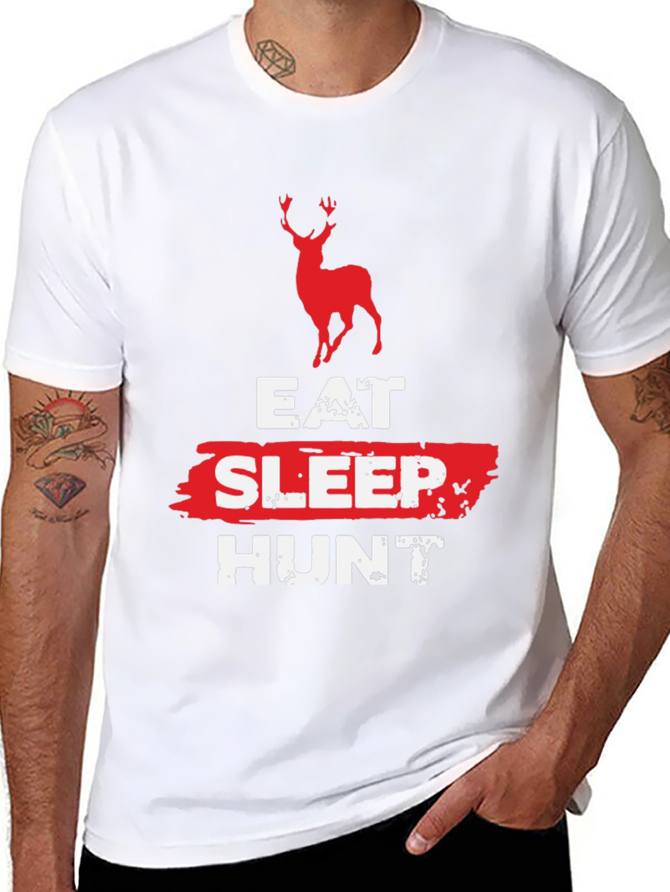 Eat Sleep Hunt Deer Graphic Tee
