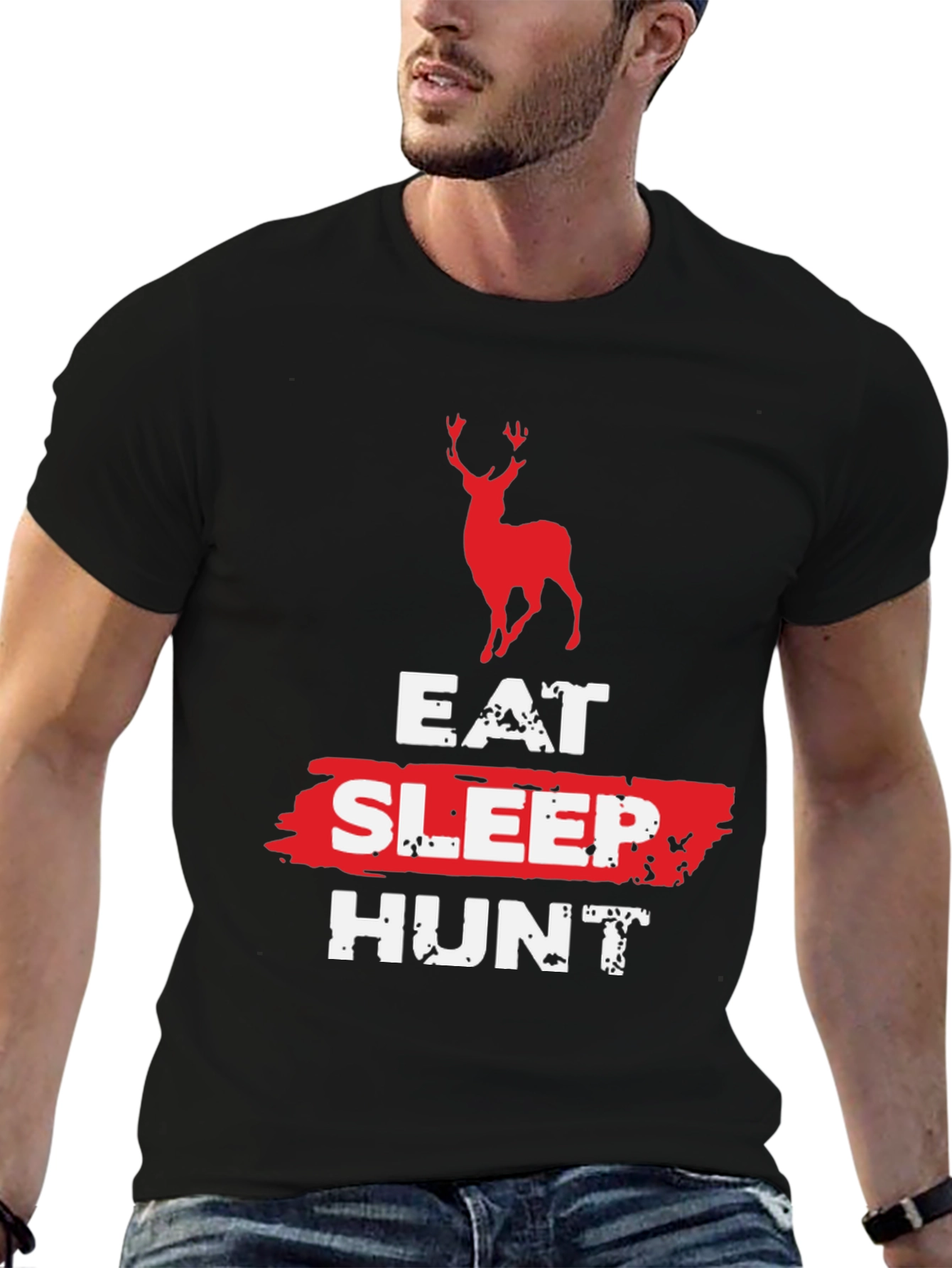 Eat Sleep Hunt Deer Graphic Tee