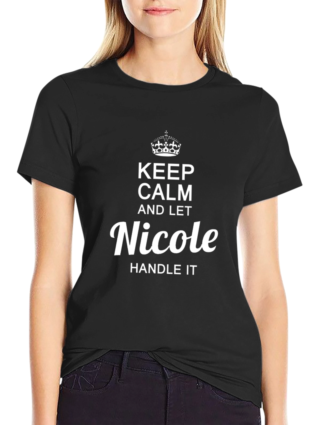 Keep Calm Nicole T-Shirt: Personalized Novelty Tee