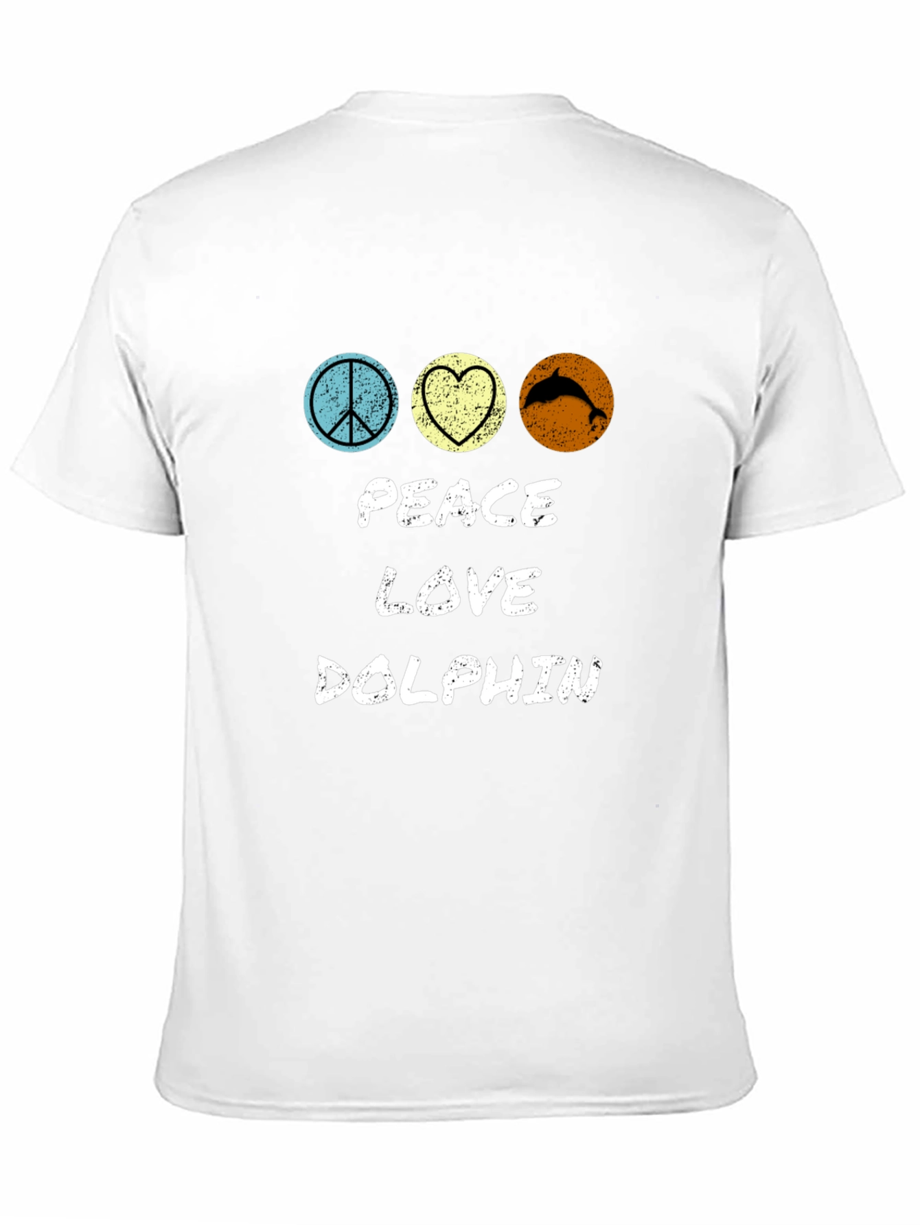 Peace Love Dolphin T-Shirt - Stylish Graphic Tee